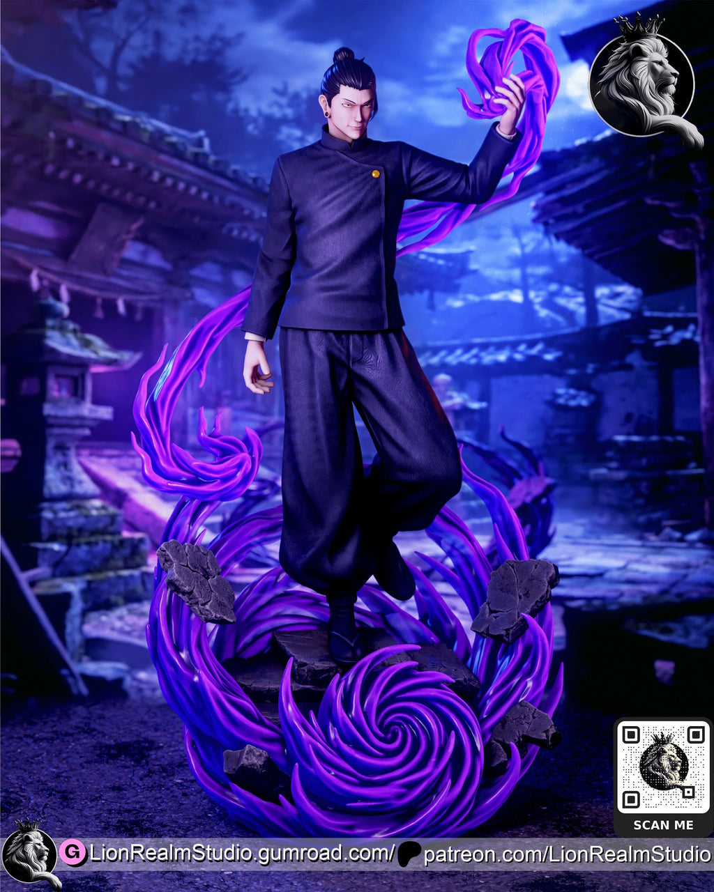 suguru geto jujutsu kaisen lionrealmstudio