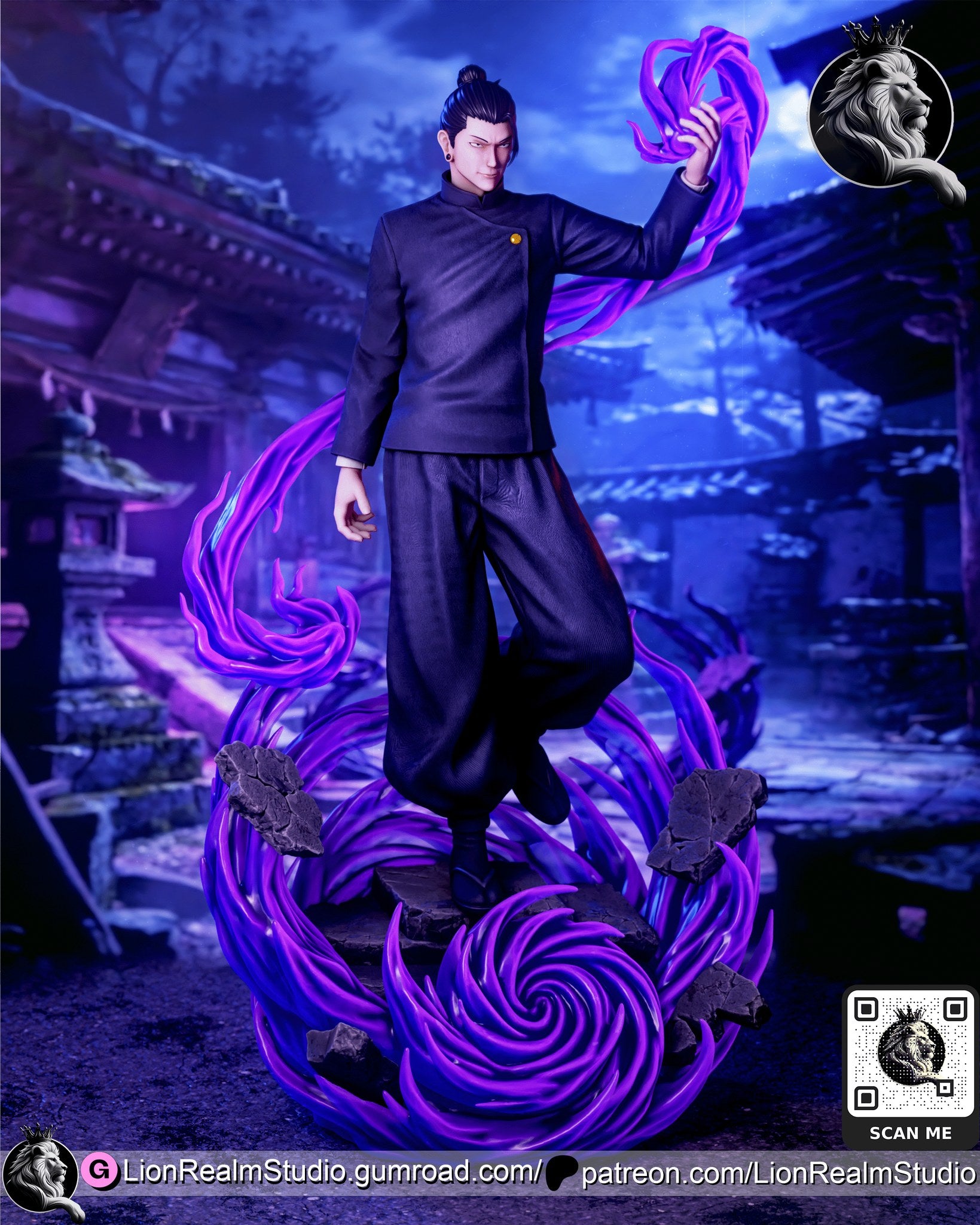 suguru geto jujutsu kaisen lionrealmstudio