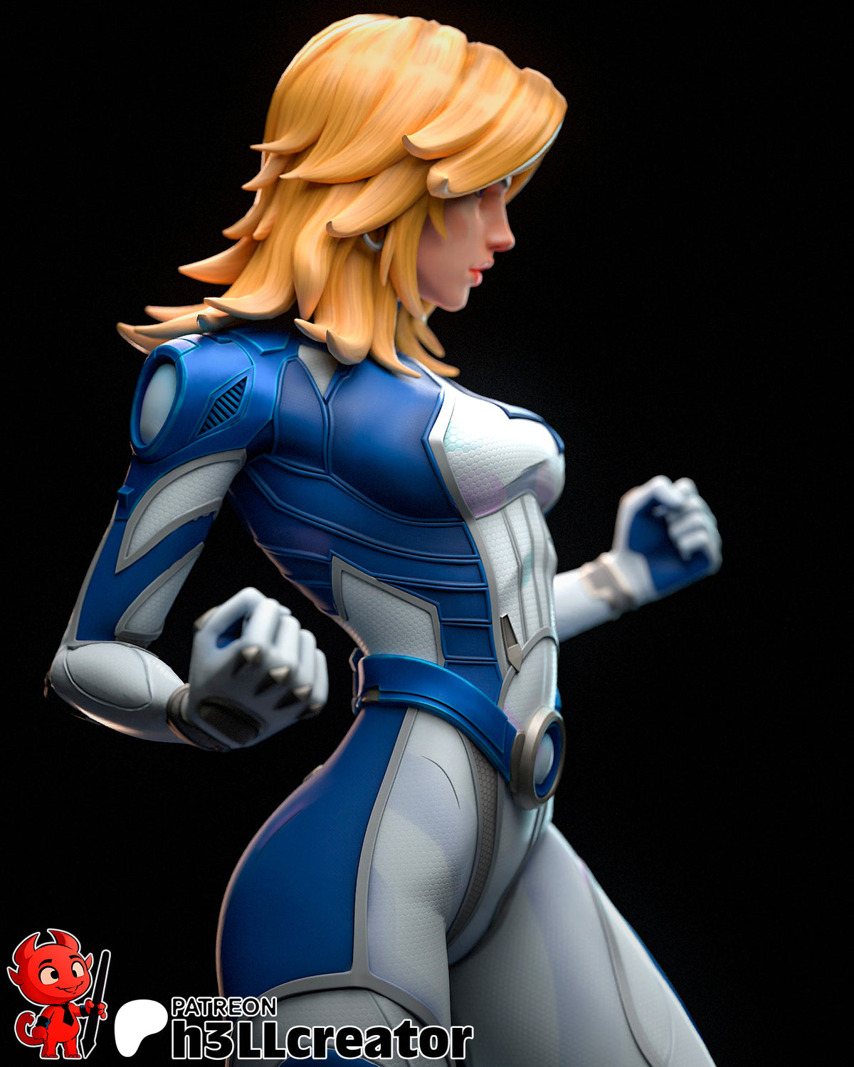 Sue Storm (Marvel) resin figure by h3LLcreator — studio render 11