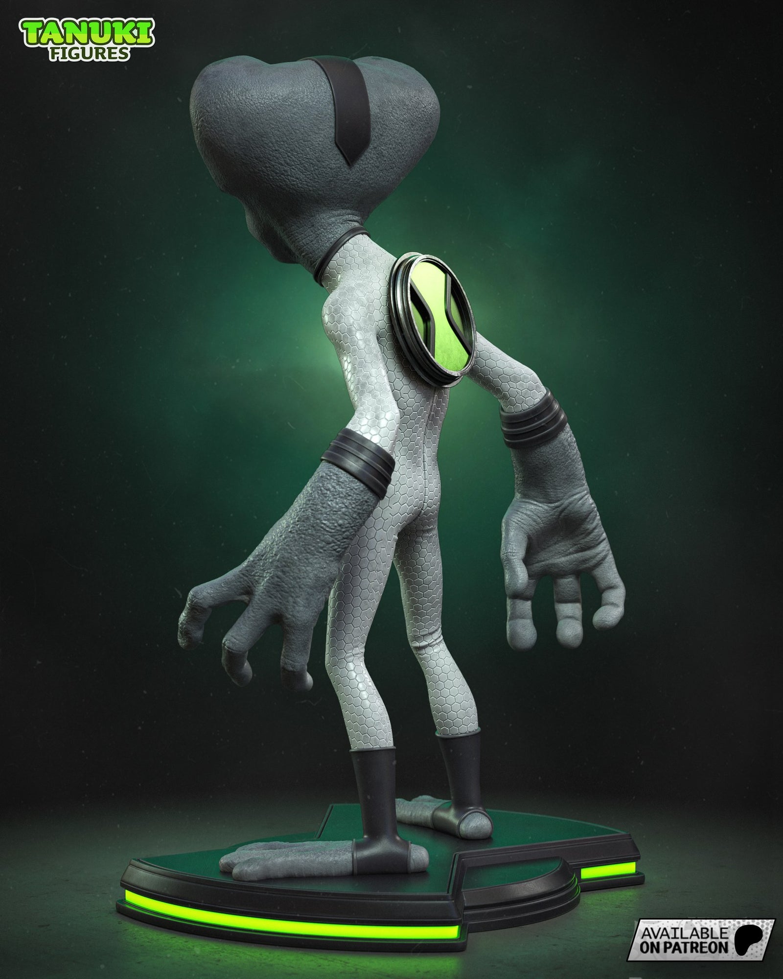 Grey Matter (Ben 10) resin figure by Tanuki Figures — studio render 4