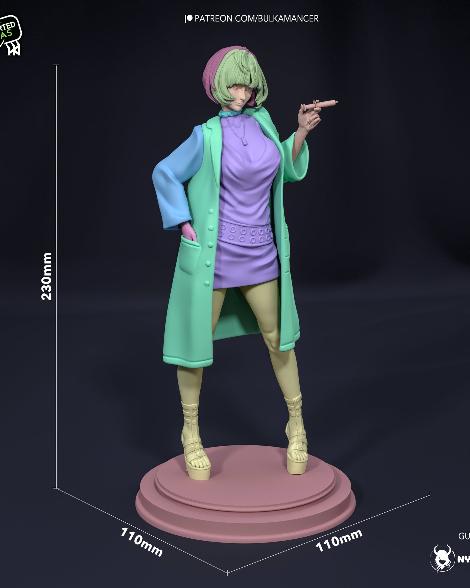 Tae Takemi (Persona 5) resin figure by Bulkamancer — studio render 4