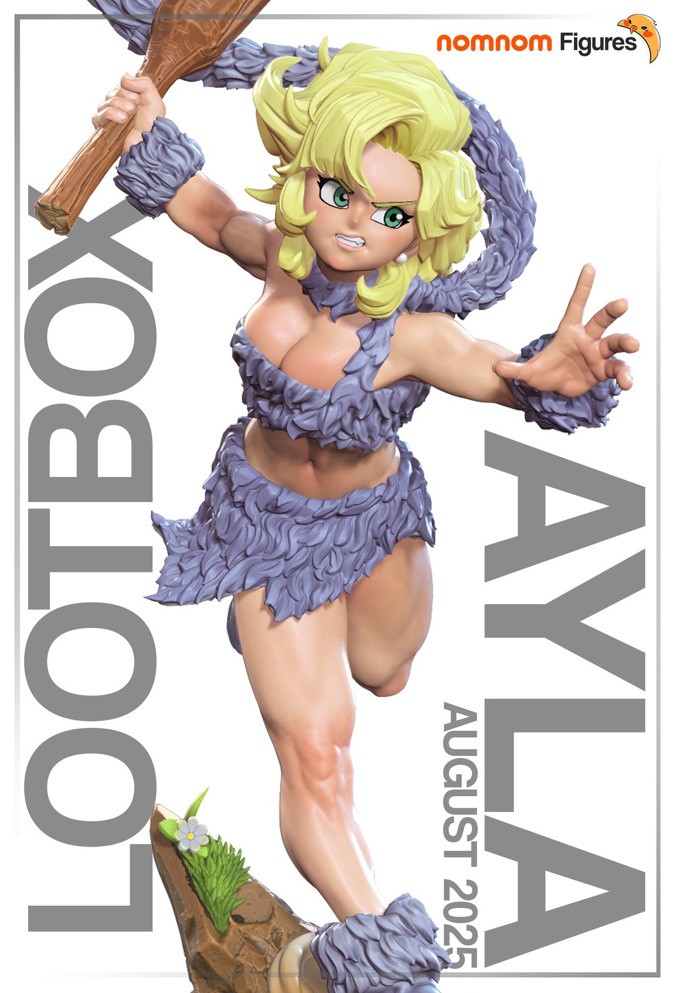 Ayla Chrono Trigger resin figure by NomNom Figures — studio preview 1