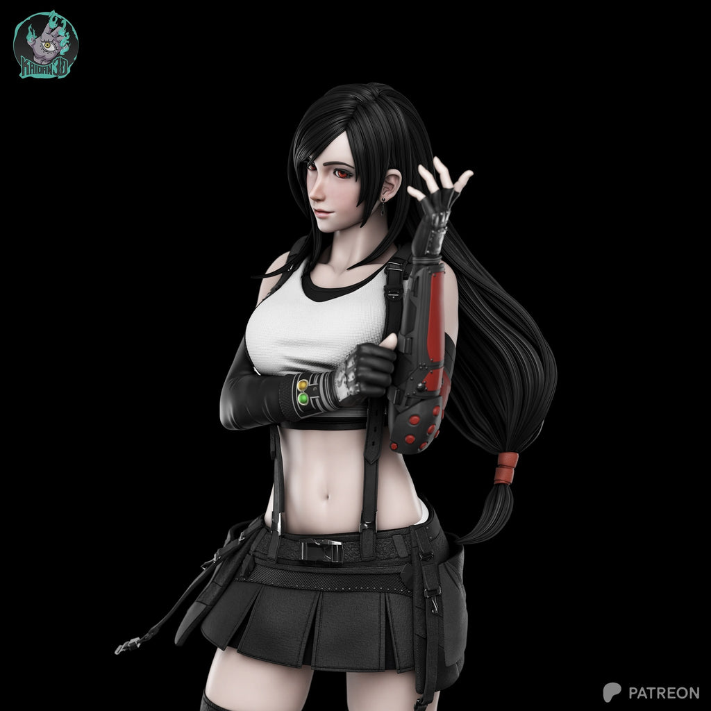 Tifa Lockhart (Final Fantasy) resin figure by Kaidan 3D — studio render 1
