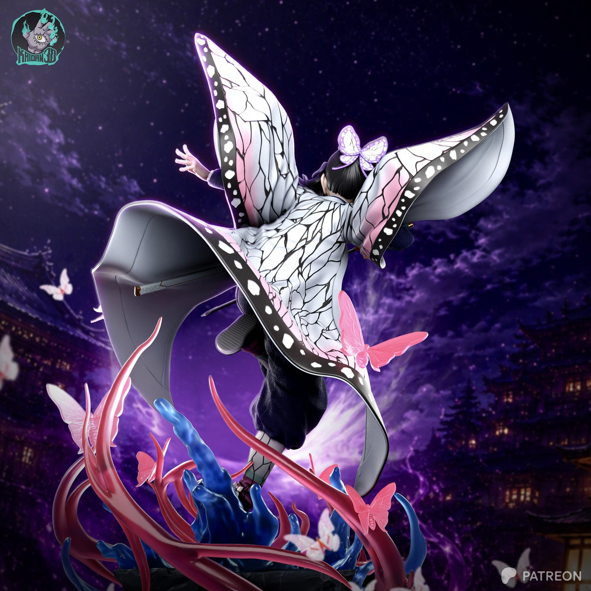 Shinobu Kocho (Demon Slayer) resin figure by Kaidan 3D — studio render 5