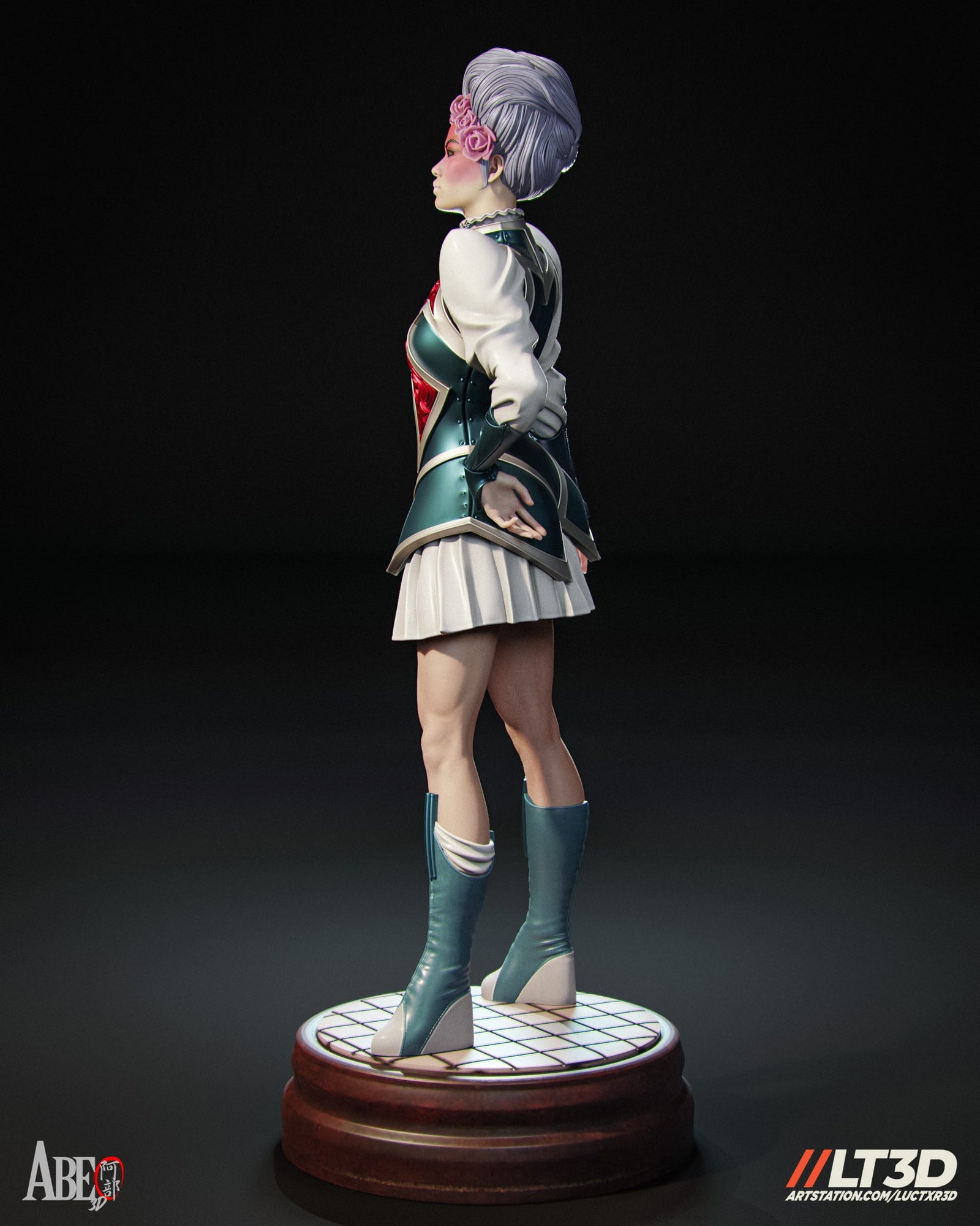 Betsy Braddock (Marvel) resin figure by Abe3D — studio render 4