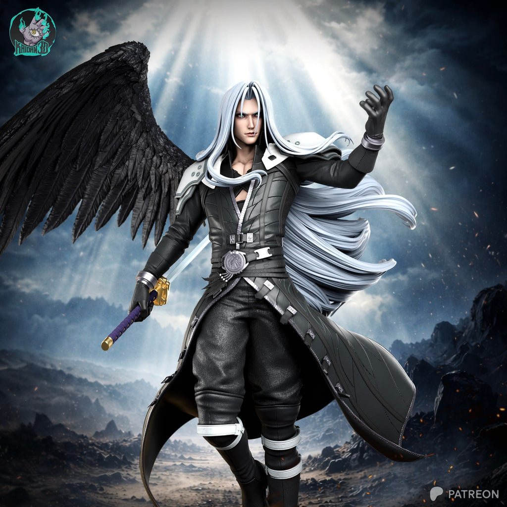 Sephiroth (Final Fantasy) resin figure by Kaidan 3D — studio render 3