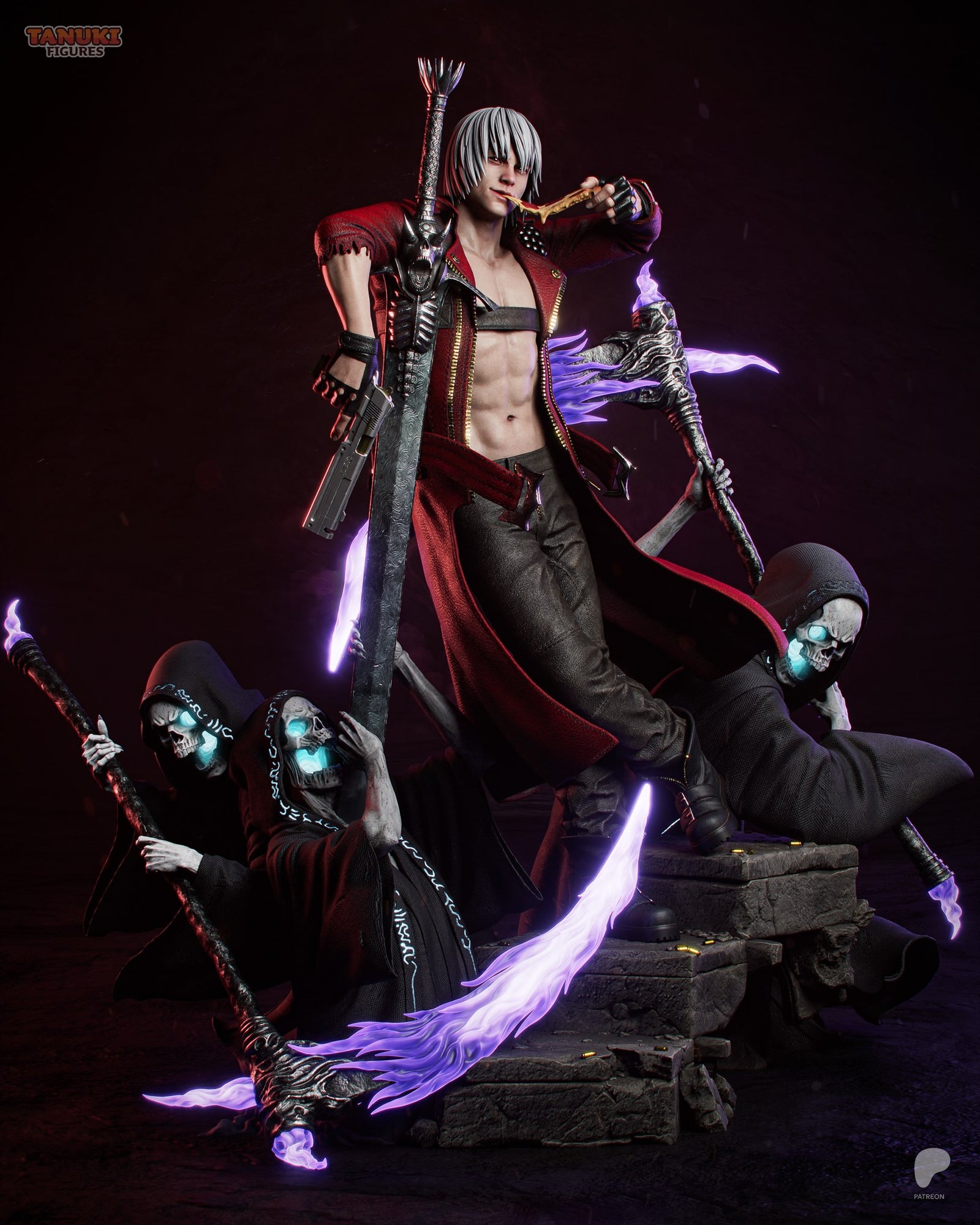 Dante (Devil May Cry) resin figure by Tanuki Figures — studio render 1