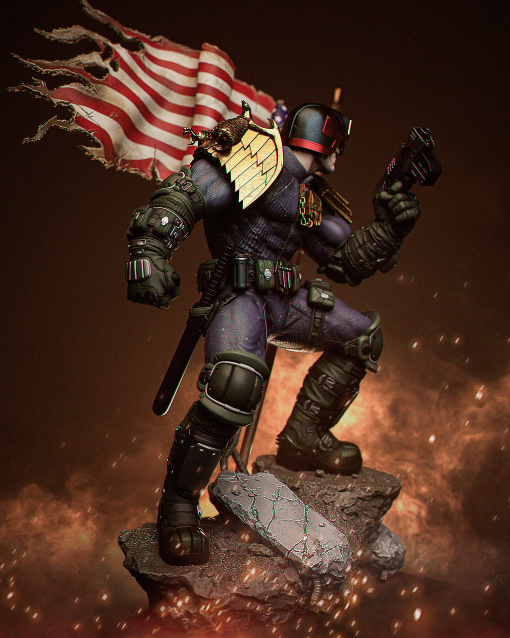 Judge Dredd — studio render 3
