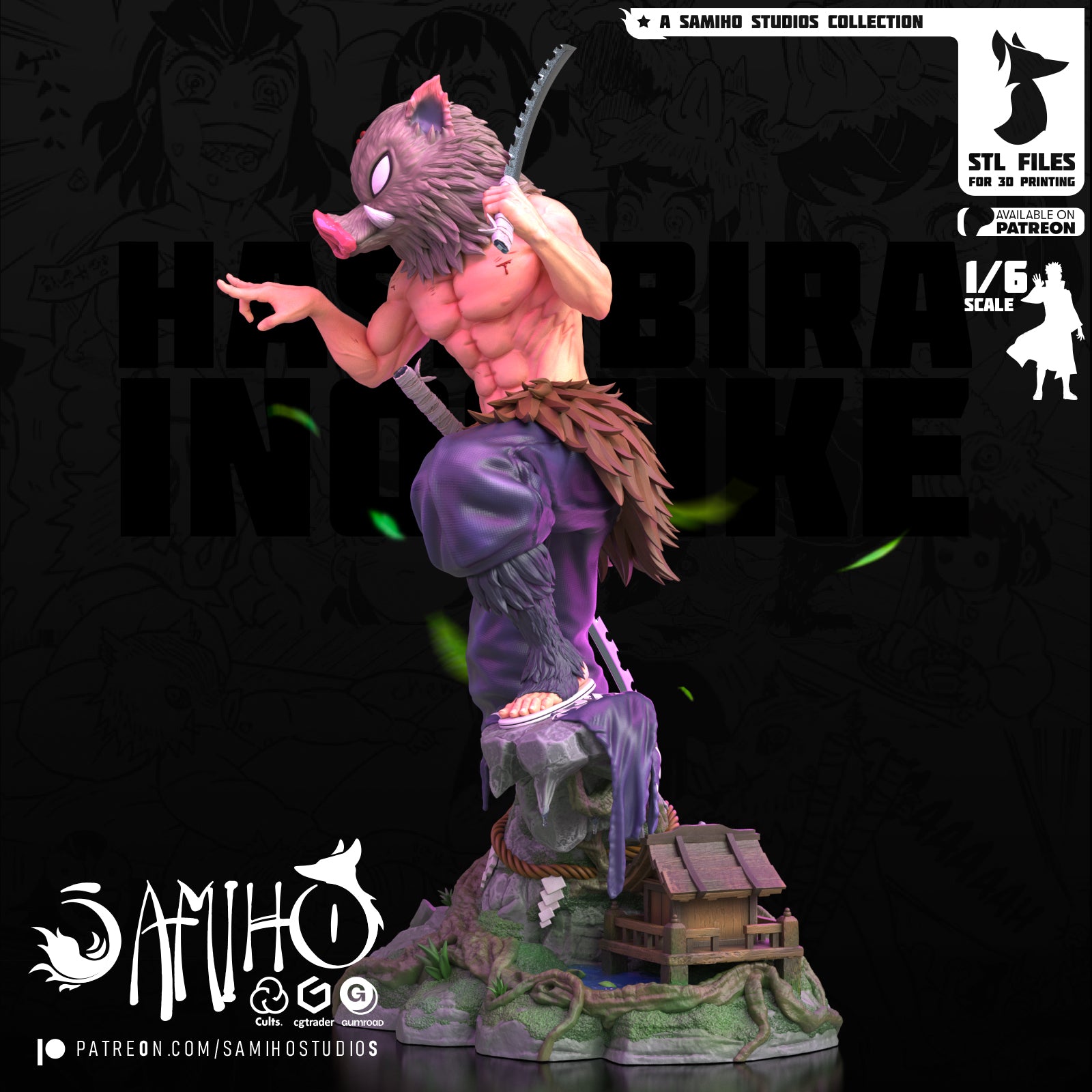 inosuke hashibira demon slayer samiho studios