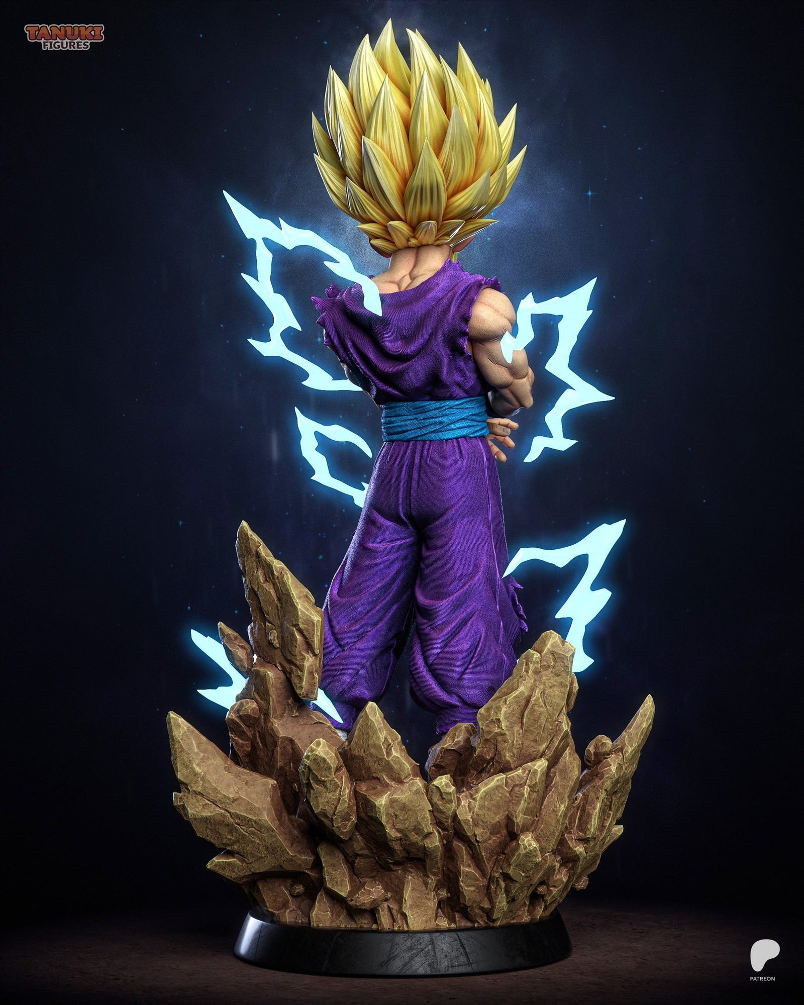 Gohan (Dragon Ball) resin figure by Tanuki Figures — studio render 3