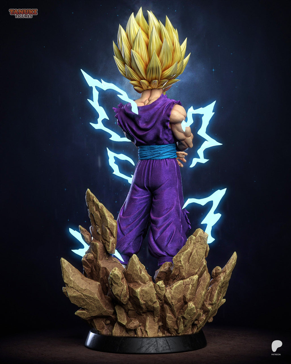 Gohan (Dragon Ball) resin figure by Tanuki Figures — studio render 3