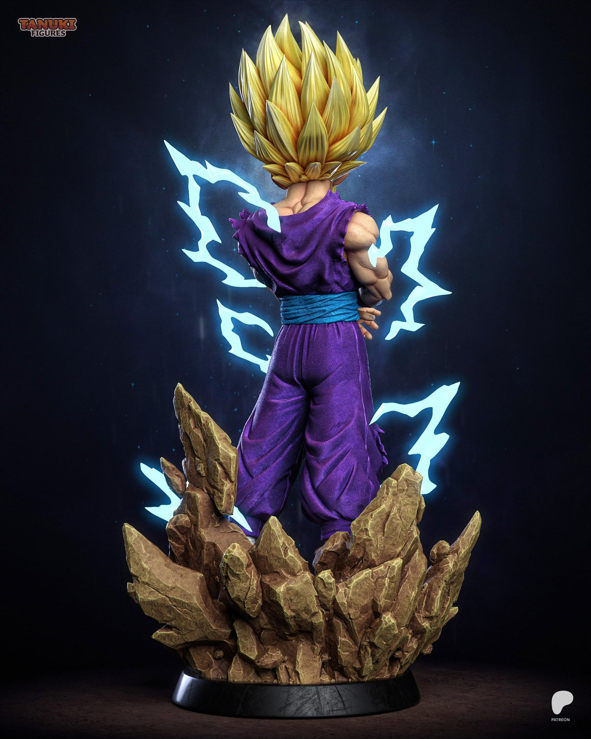 Gohan (Dragon Ball) resin figure by Tanuki Figures — studio render 3