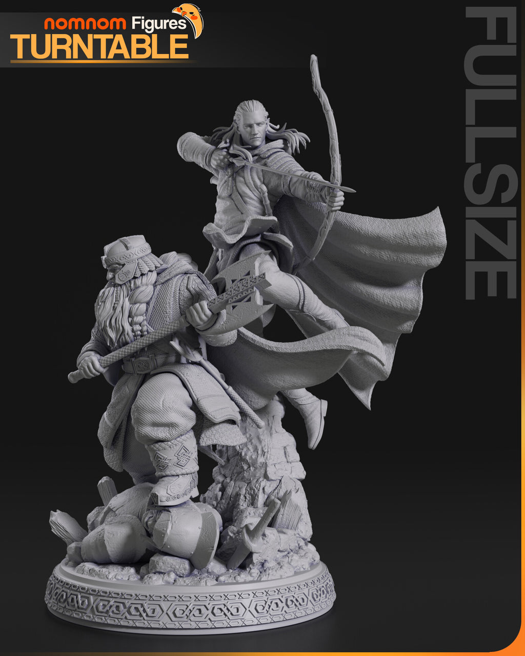 Gimli and Legolas — studio render 9