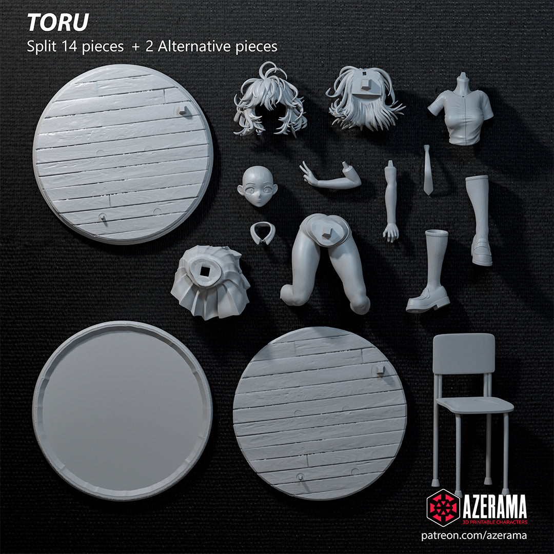 Toru Hagakure (My Hero Academia) resin figure by Azerama — studio render 4