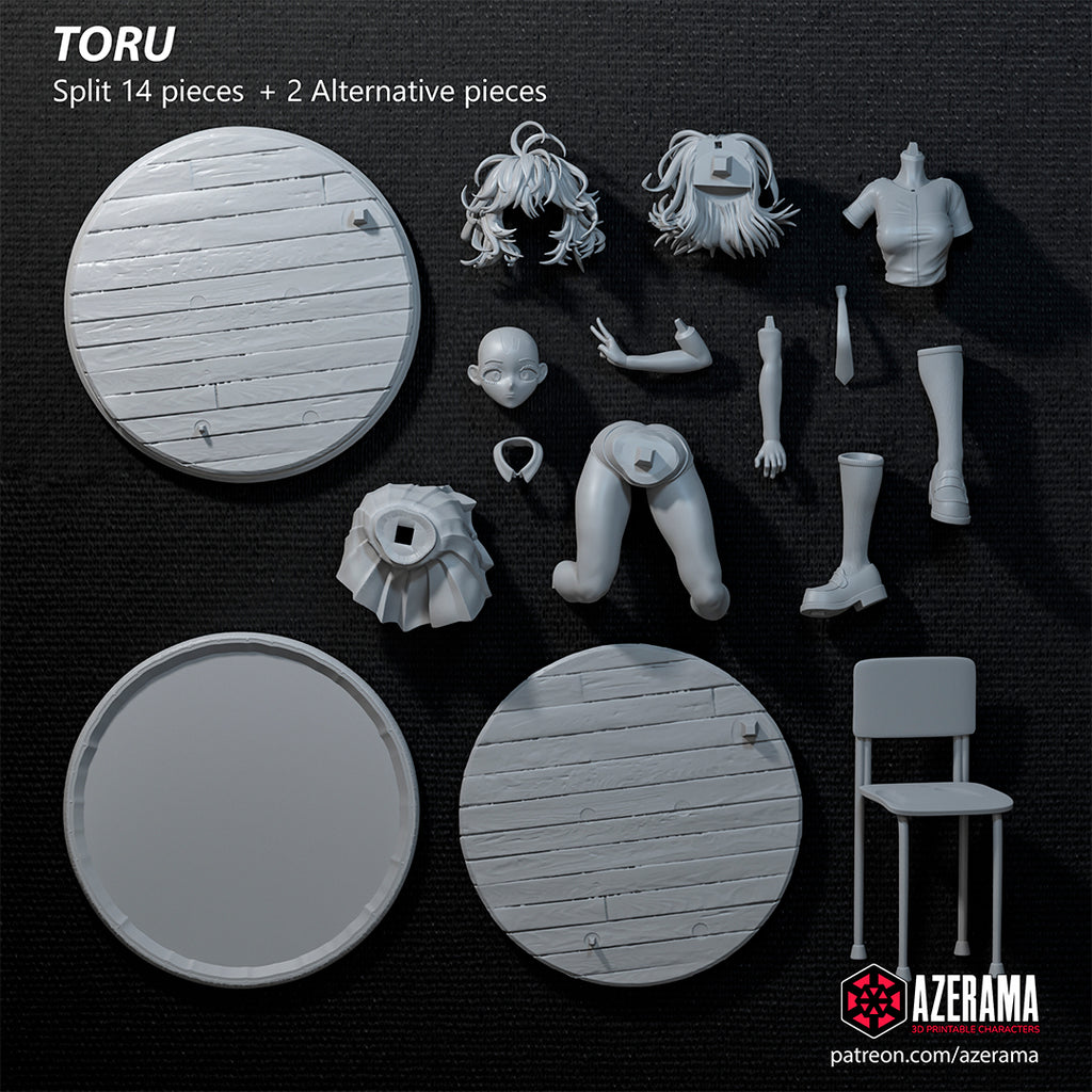 Toru Hagakure (My Hero Academia) resin figure by Azerama — studio render 4