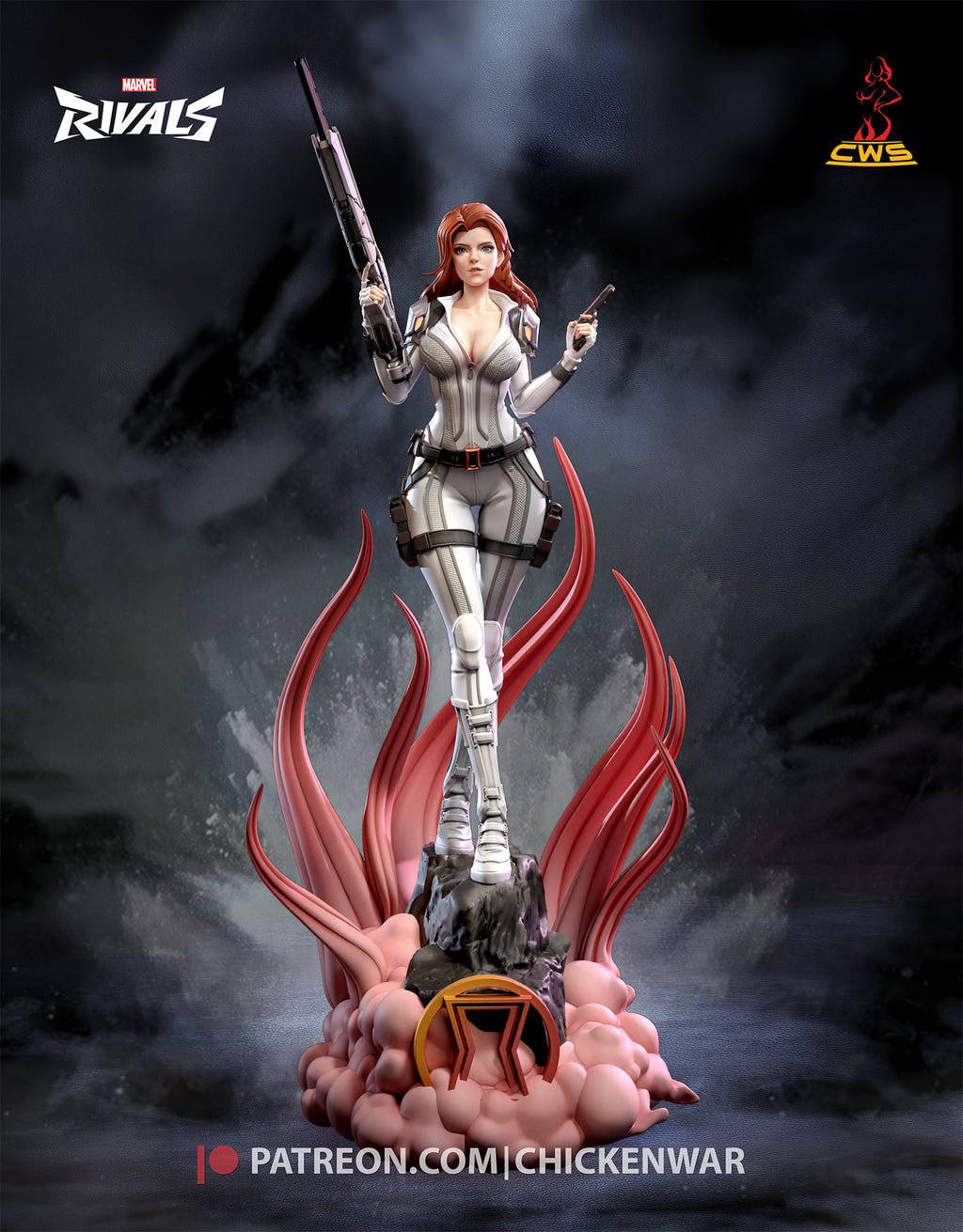 Black Widow (Marvel) resin figure by CW Studio — studio render 1