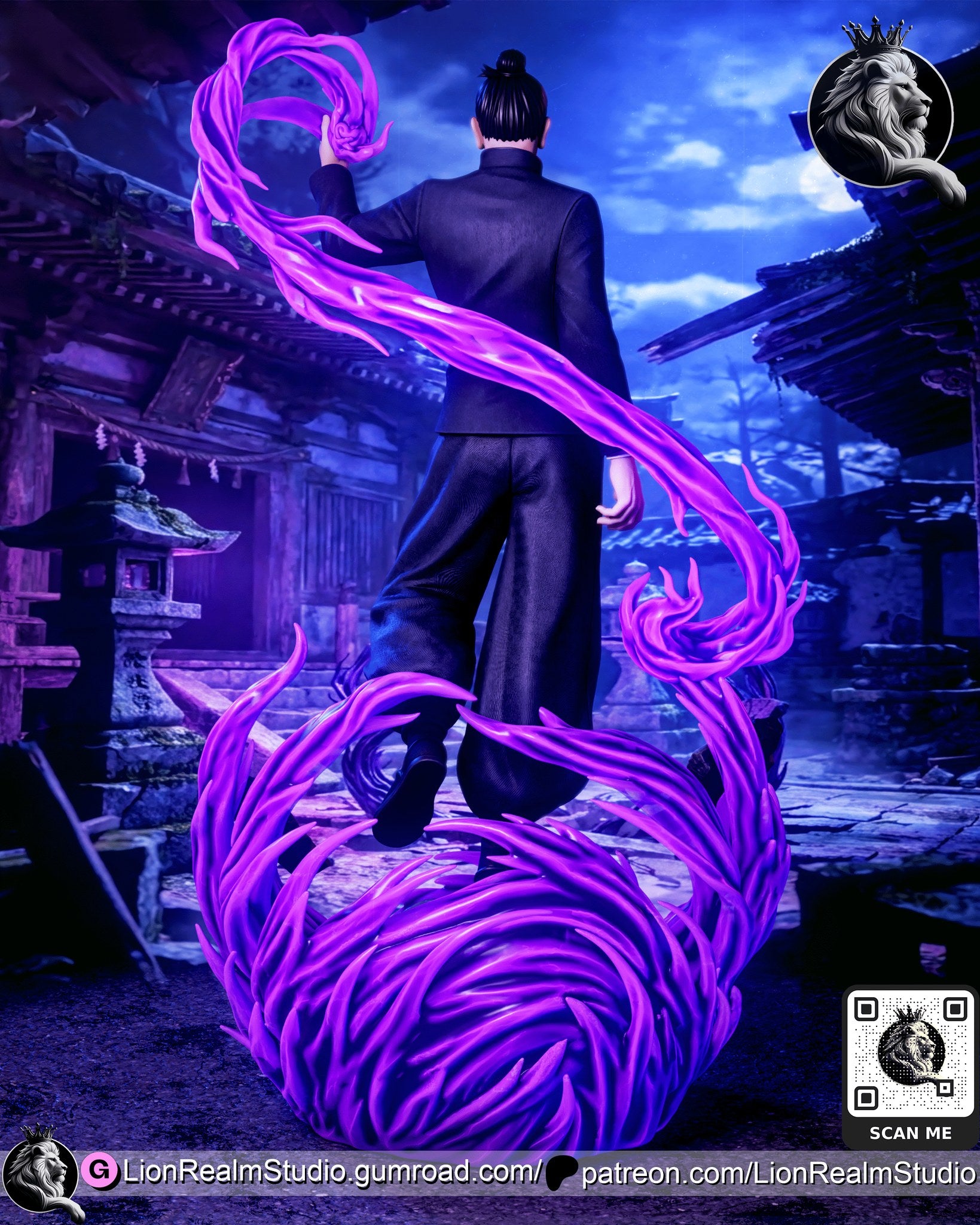 suguru geto jujutsu kaisen lionrealmstudio