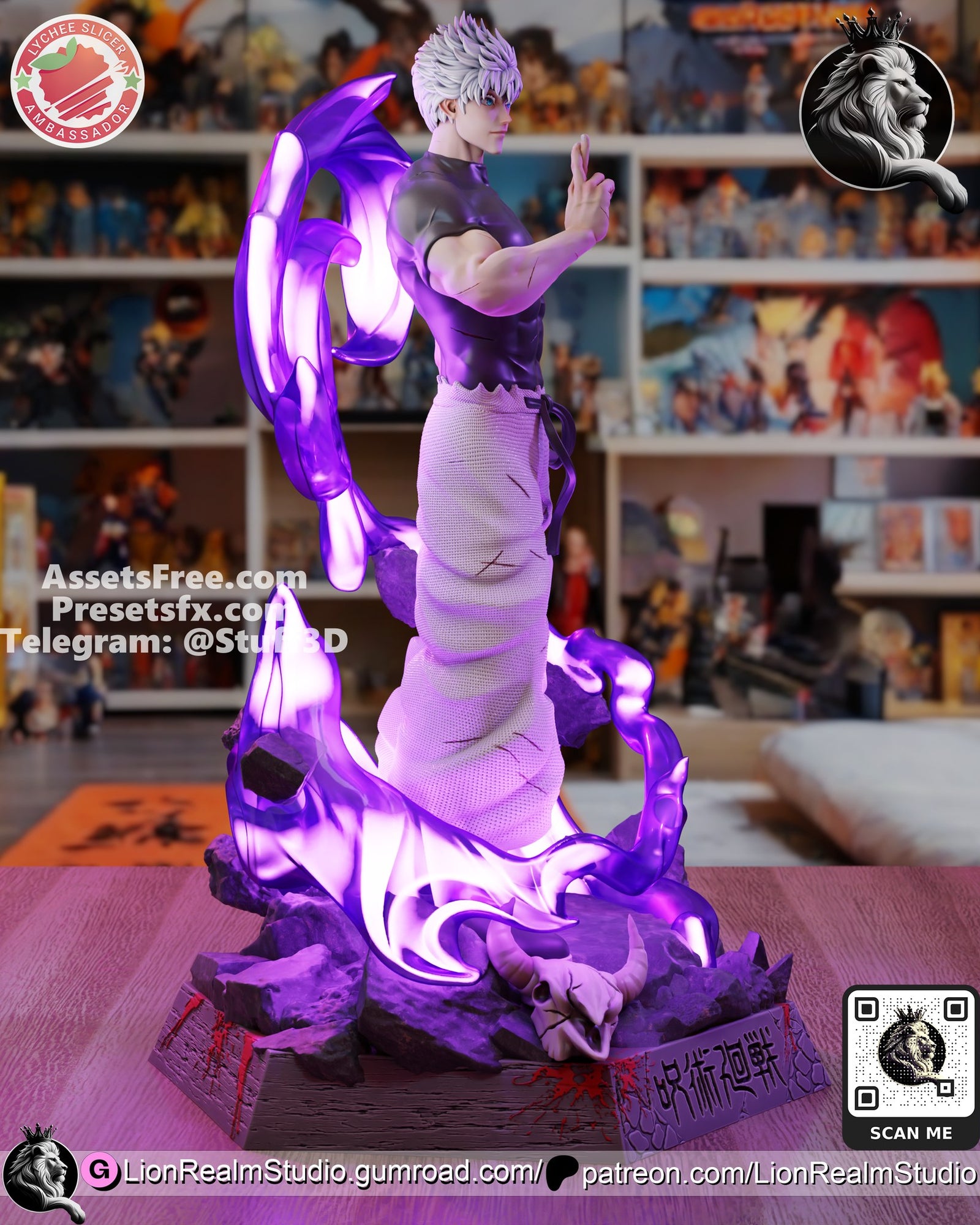 gojo jujutsu kaisen lionrealm studio satoro