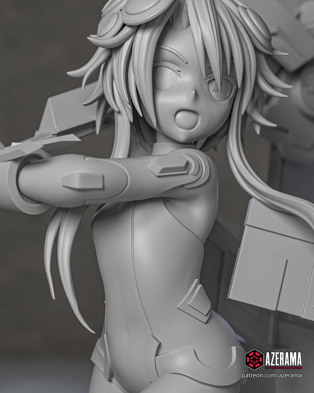 White Heart (Hyperdimension Neptunia) resin figure by Azerama — studio render 4