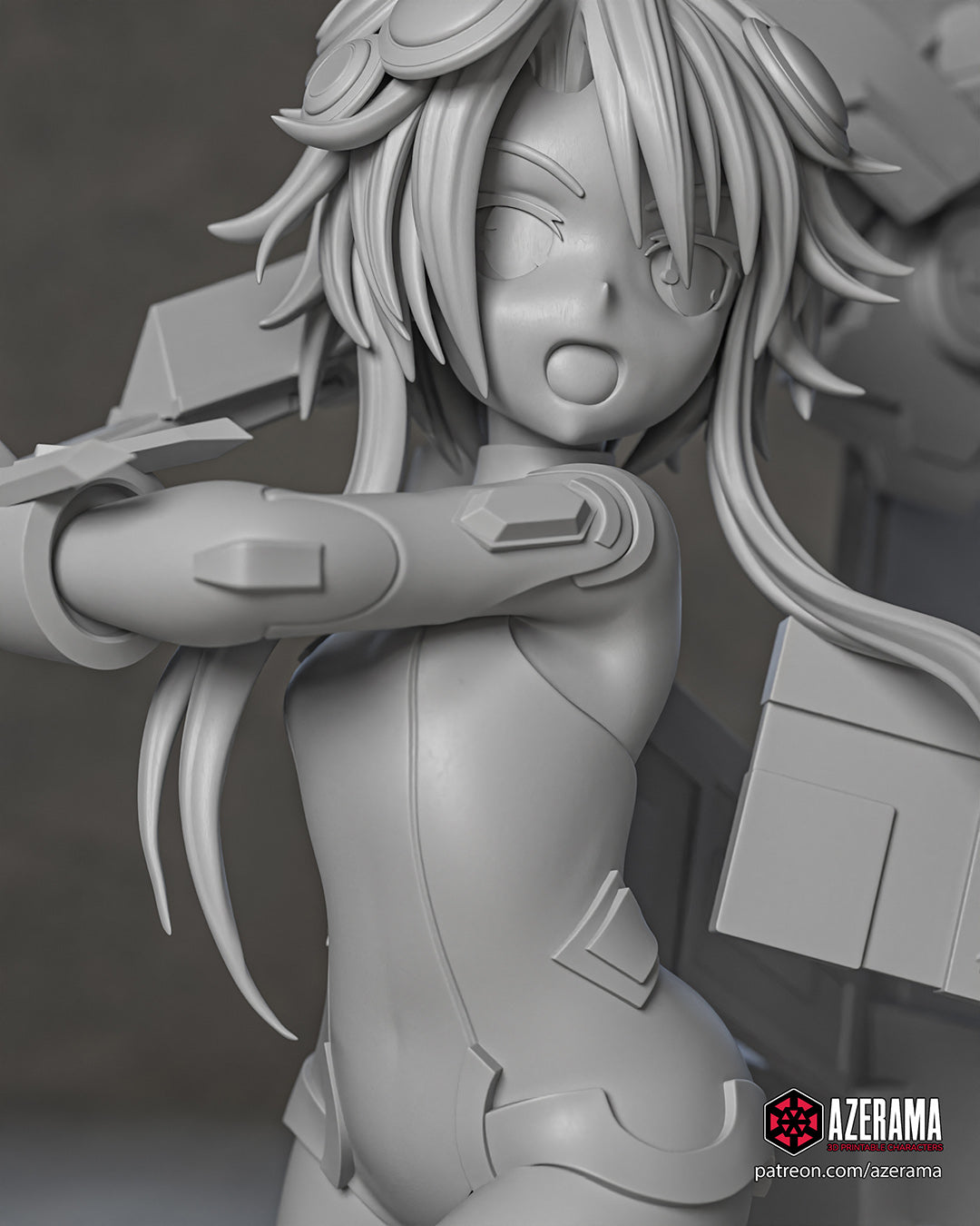 White Heart (Hyperdimension Neptunia) resin figure by Azerama — studio render 4
