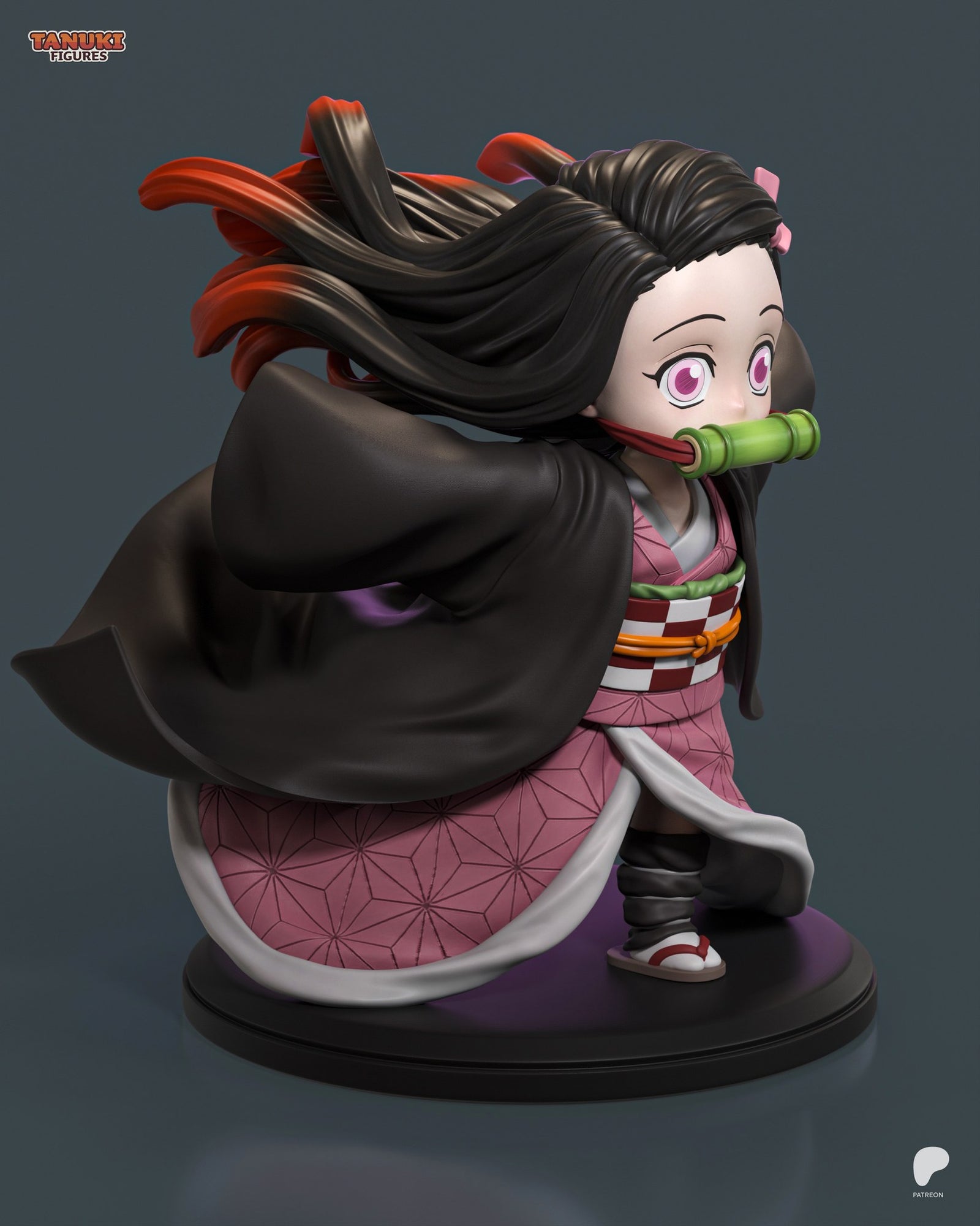 Nezuko Kamado (Demon Slayer) resin figure by Tanuki Figures — studio render 2