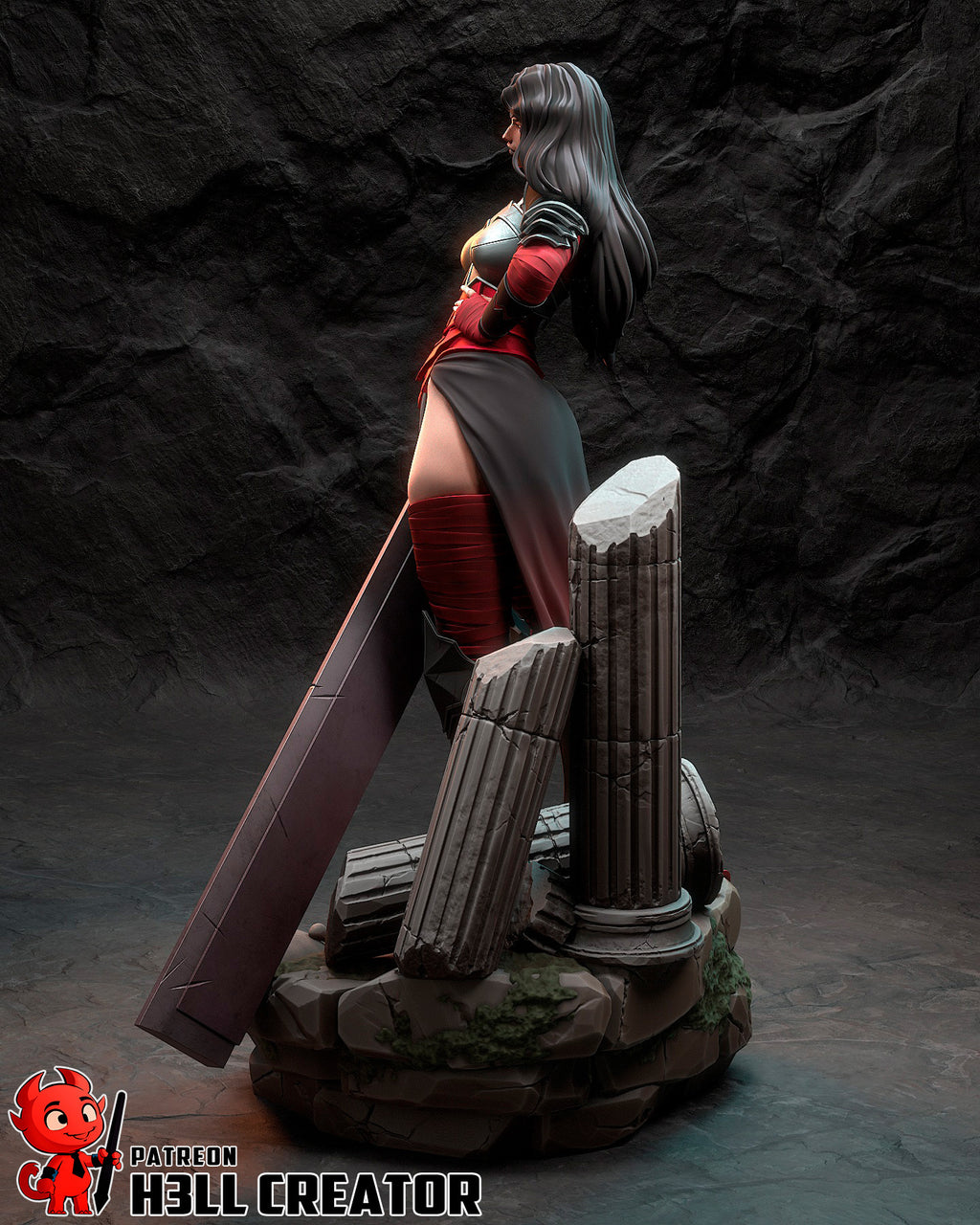 Wonder Woman (DC) resin figure by h3LLcreator — studio render 7