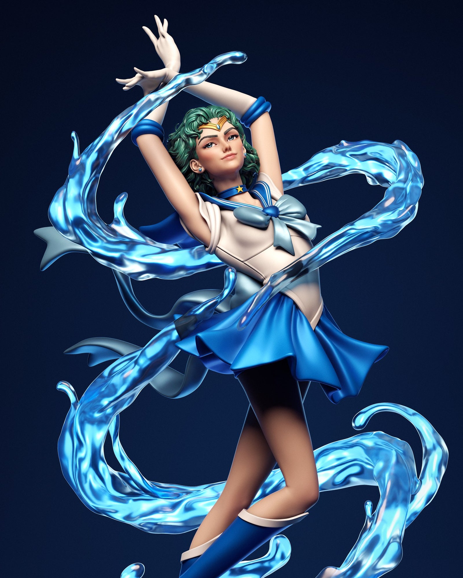 Sailor Mercury — studio render 3