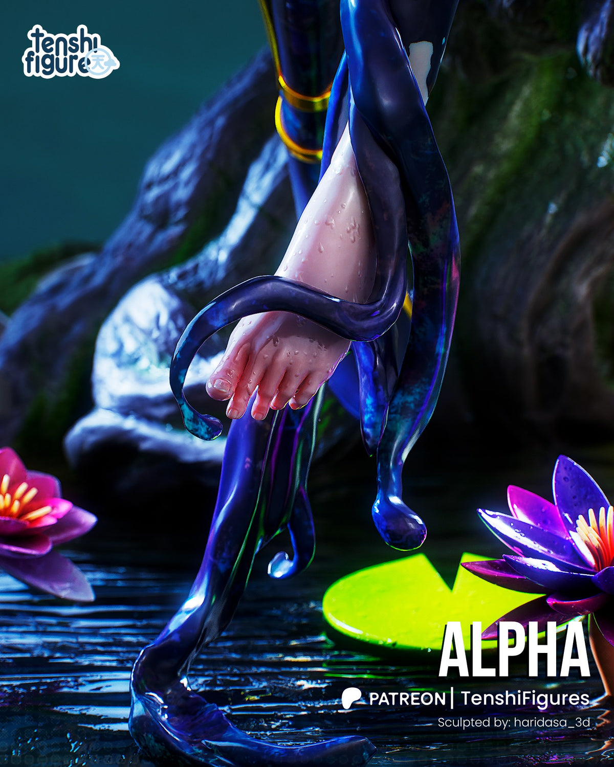 Alpha (The Eminence in Shadow) resin figure by Tenshi Figures — studio render 3