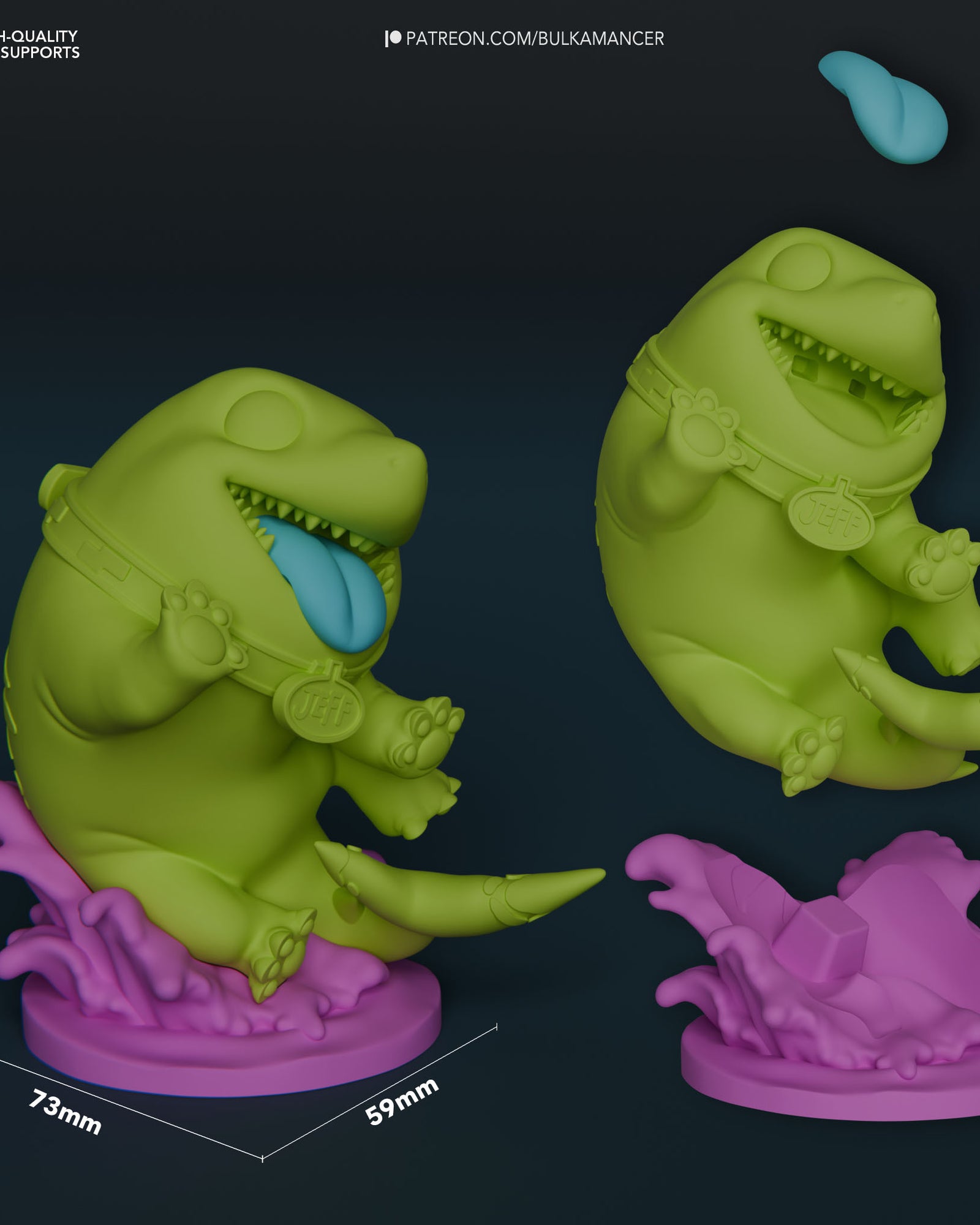 Jeff the Land Shark (Marvel) resin figure by Bulkamancer — studio render 2