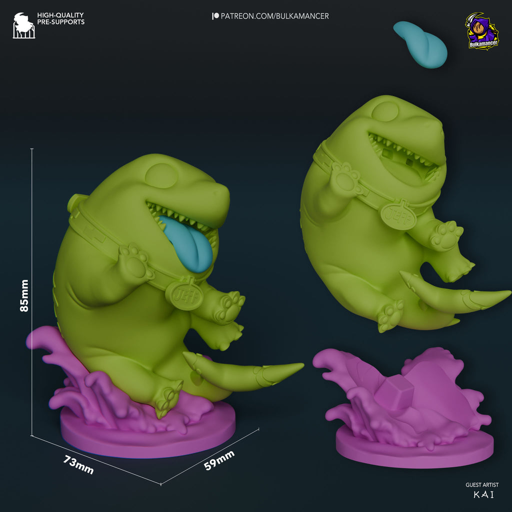 Jeff the Land Shark (Marvel) resin figure by Bulkamancer — studio render 2
