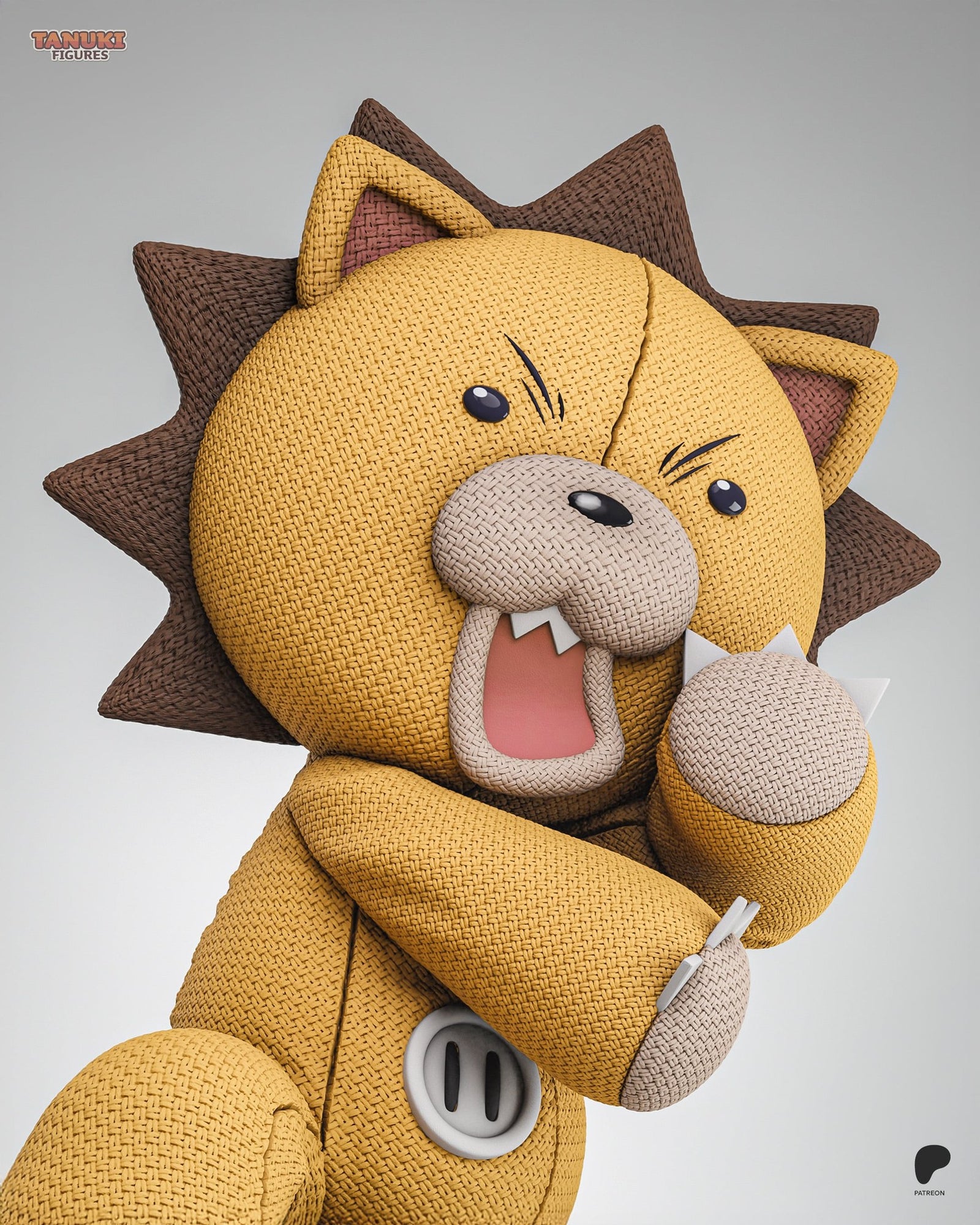 Kon (Bleach) resin figure by Tanuki Figures — studio render 5