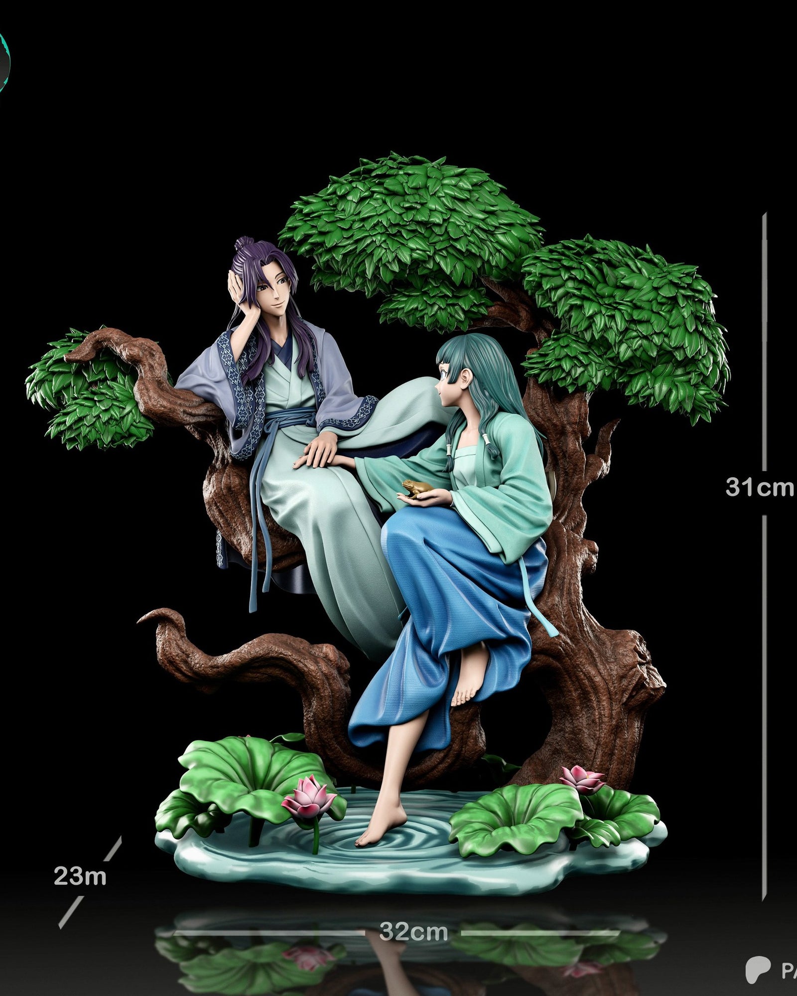 Jinshi and Maomao (The Apothecary Diaries) resin figure by Kaidan 3D — studio render 6