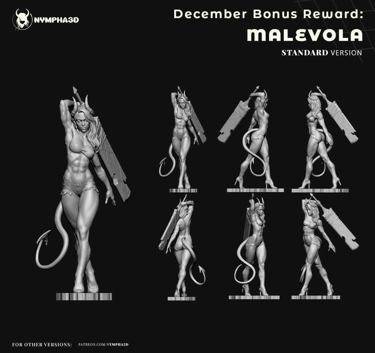Malevola (Dispatch) resin figure by Nympha — studio render 8