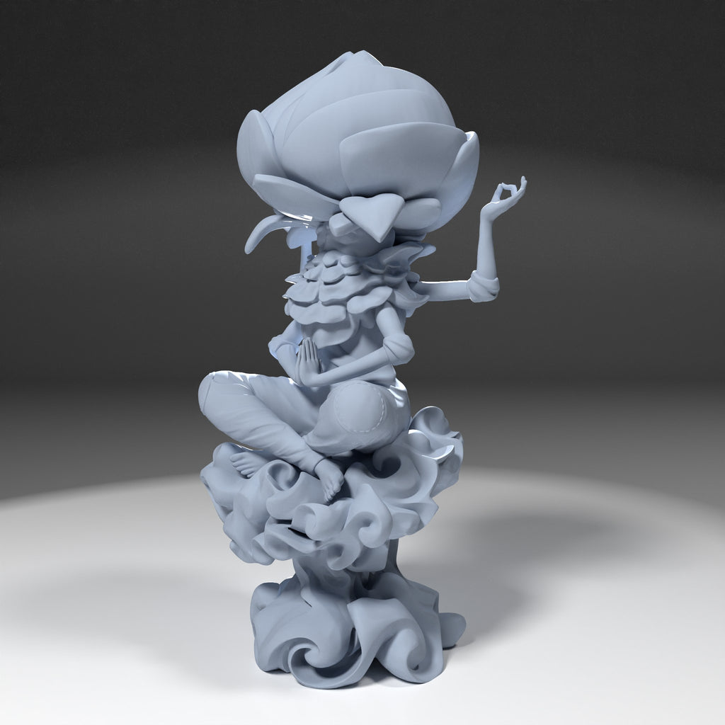 Cabbage Yogi (_Original Characters) resin figure by h3LLcreator — studio render 3