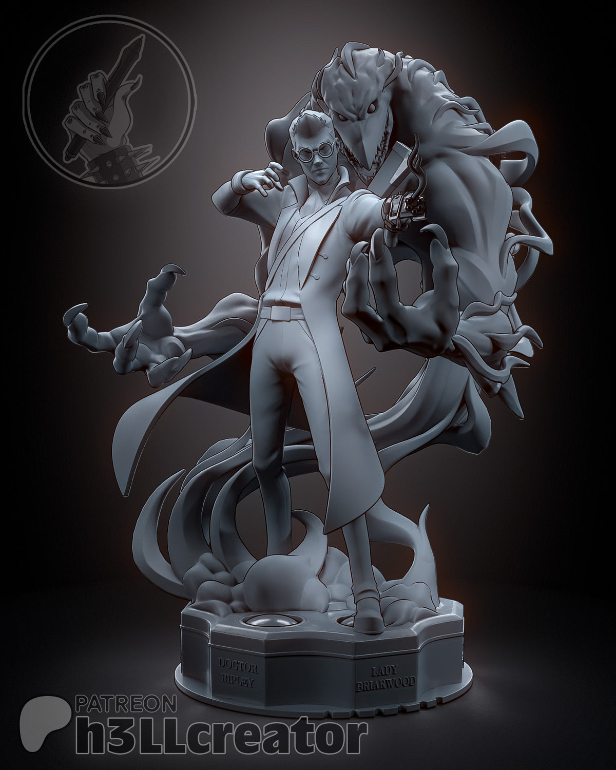 Percival de Rolo (Critical Role) resin figure by h3LLcreator — studio render 4