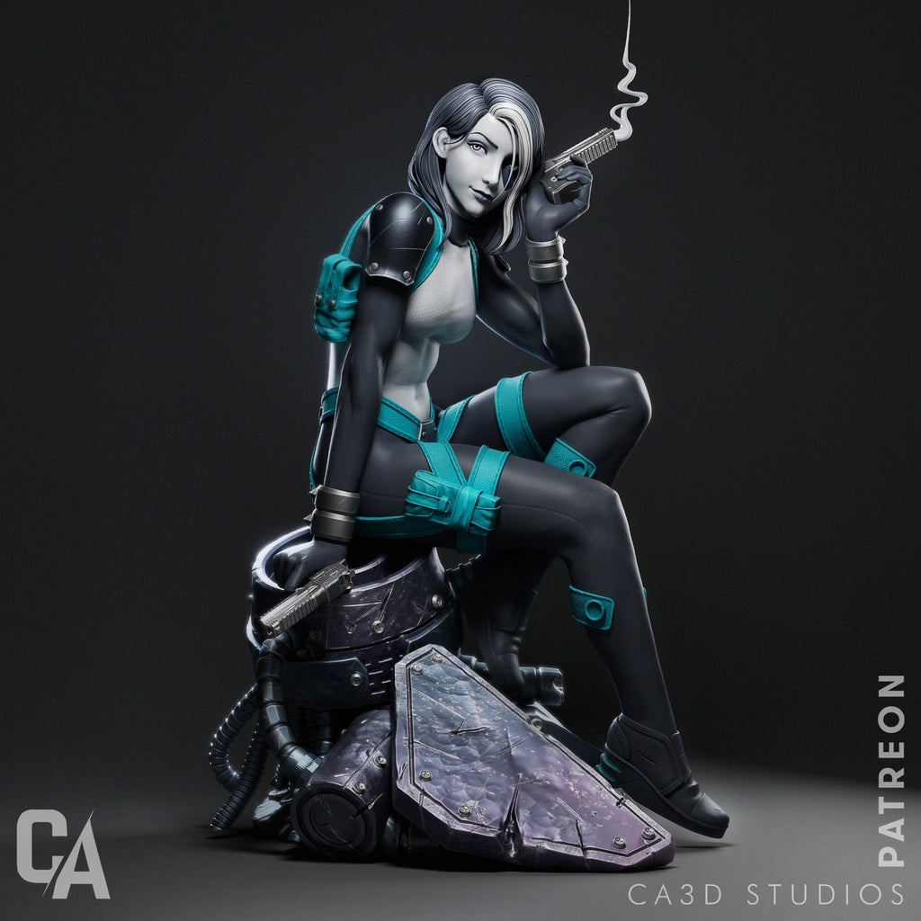 Domino Marvel resin figure by CA 3D Studios — studio preview 2