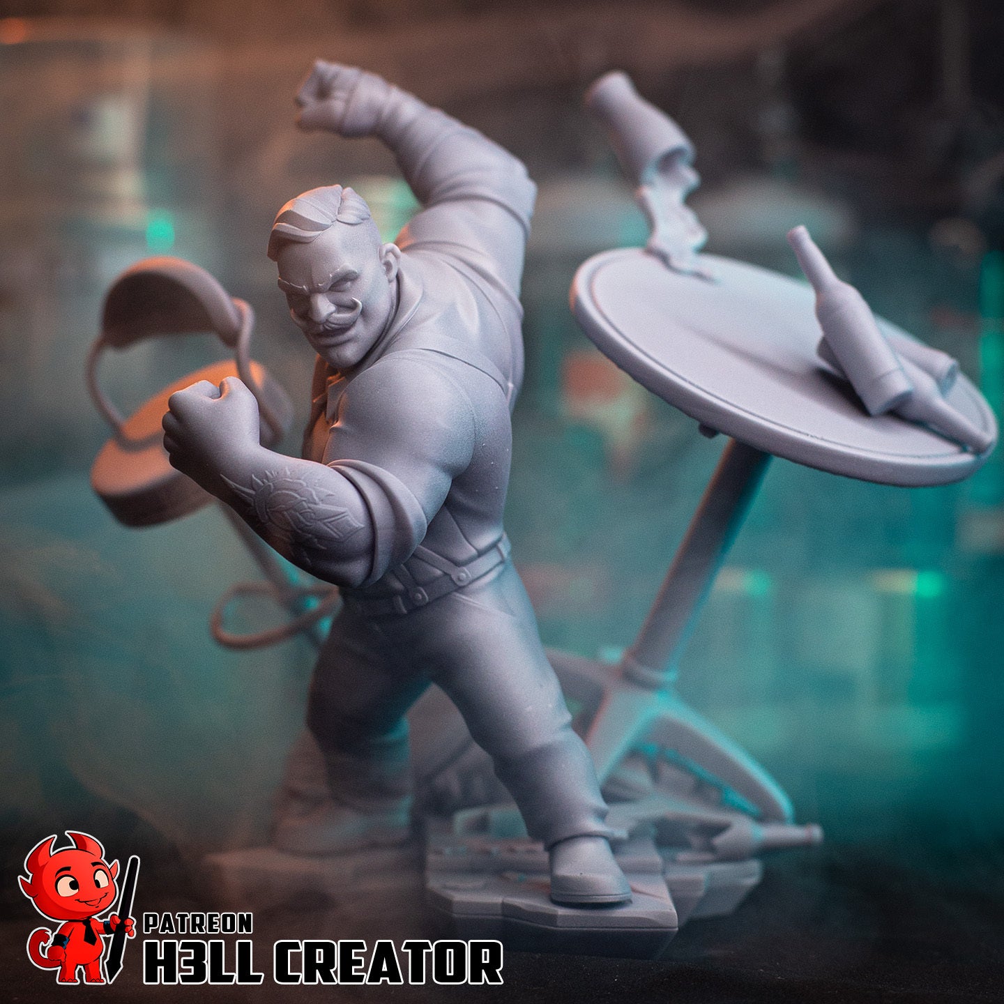 Punch Up (Dispatch) resin figure by h3LLcreator — studio render 10