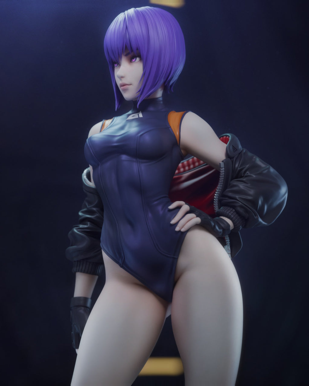 Motoko Kusanagi Ghost in the Shell resin figure by CA 3D Studios — studio preview 1