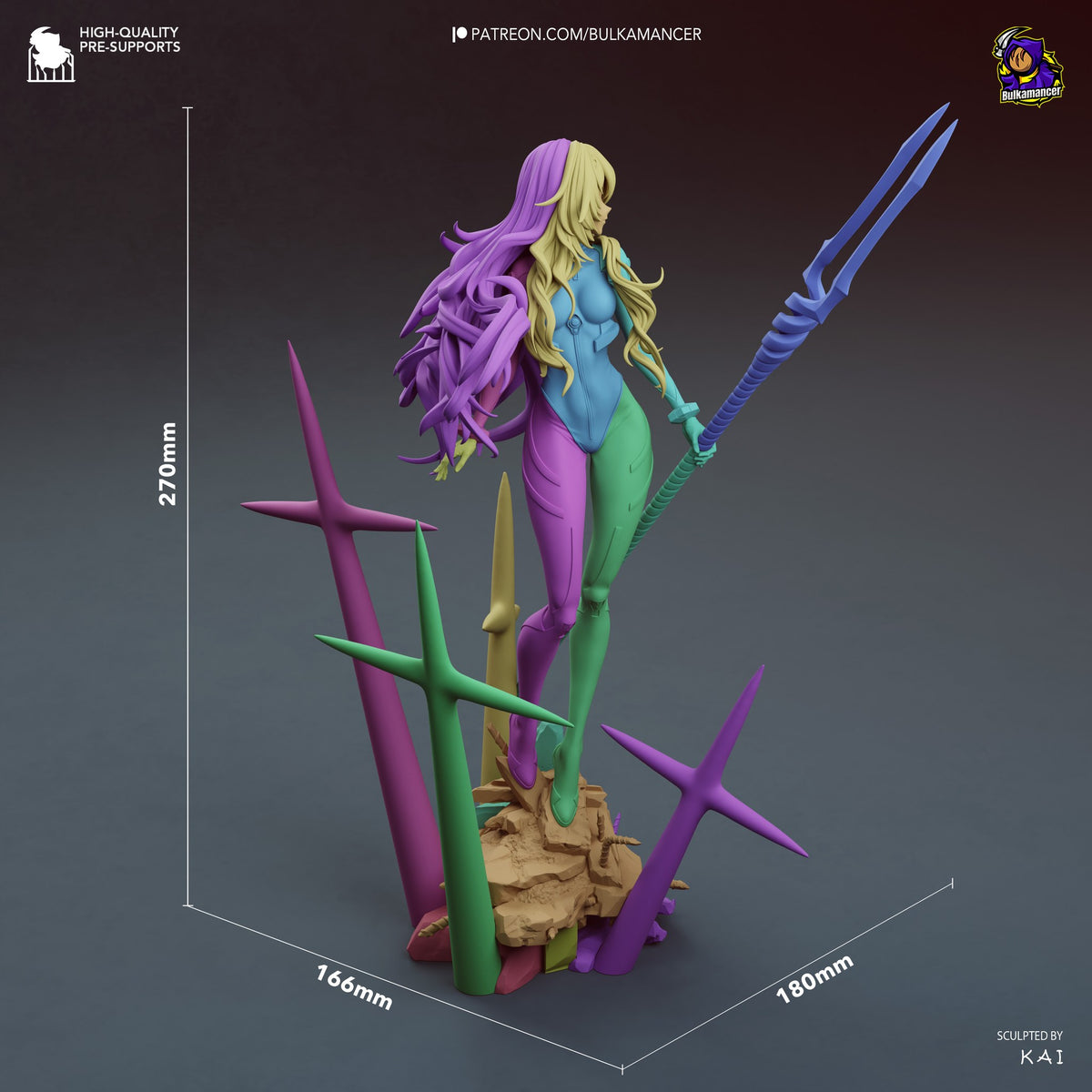 Rei Ayanami (Evangelion) resin figure by Bulkamancer — studio render 10
