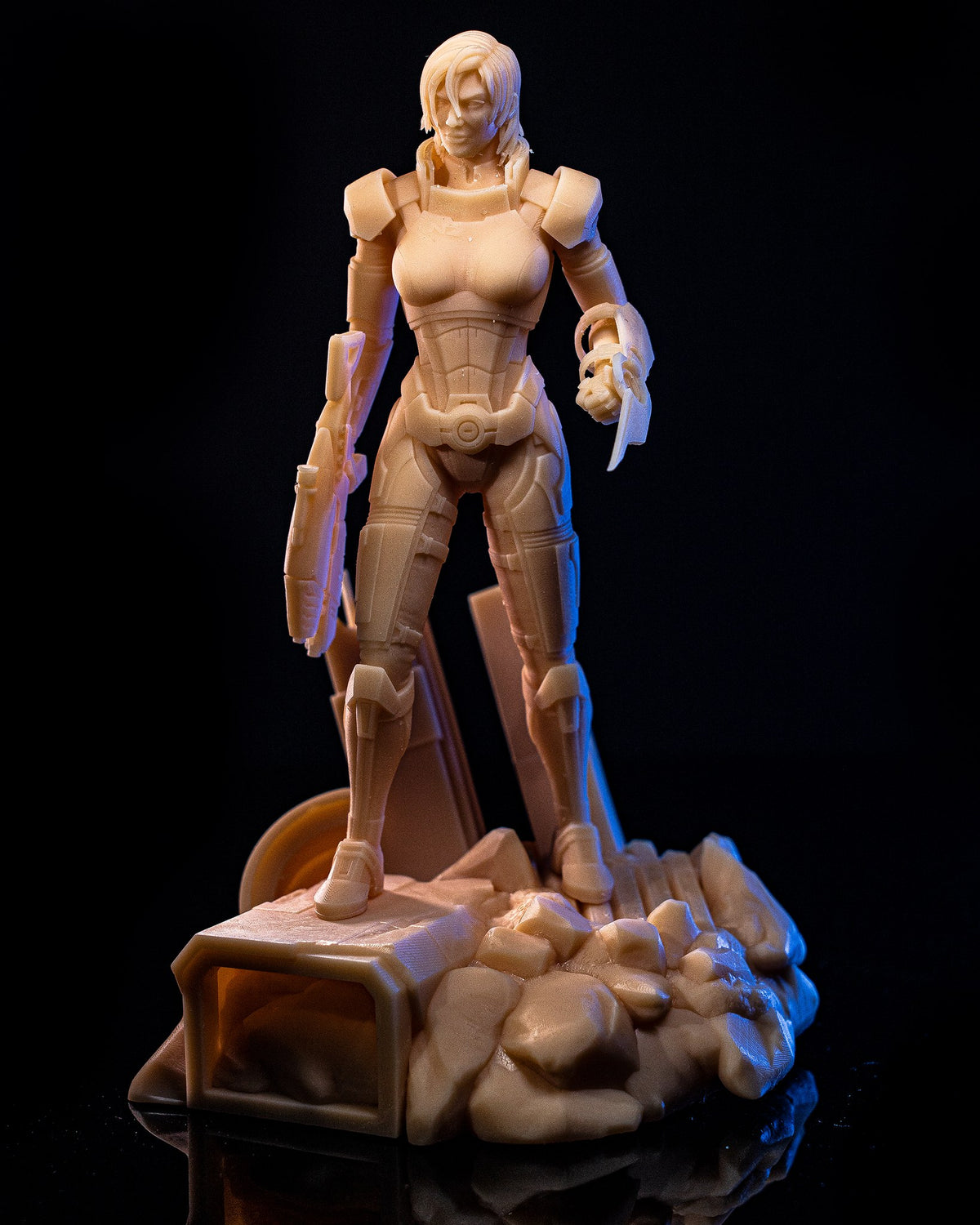 Commander Shepard (Mass Effect) resin figure by h3LLcreator — studio render 3
