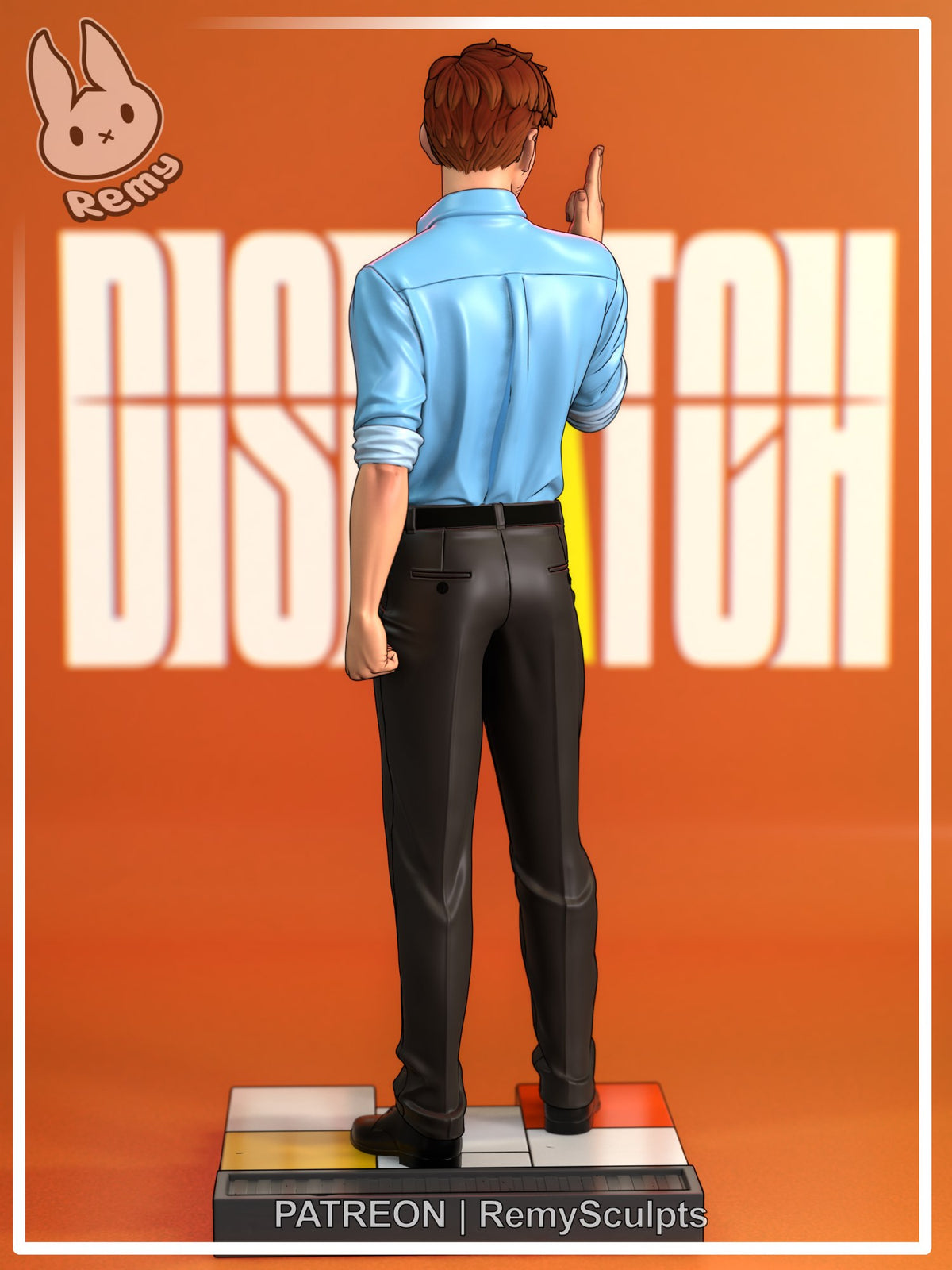 Robert Robertson (Dispatch) resin figure by RemyJF — studio render 5