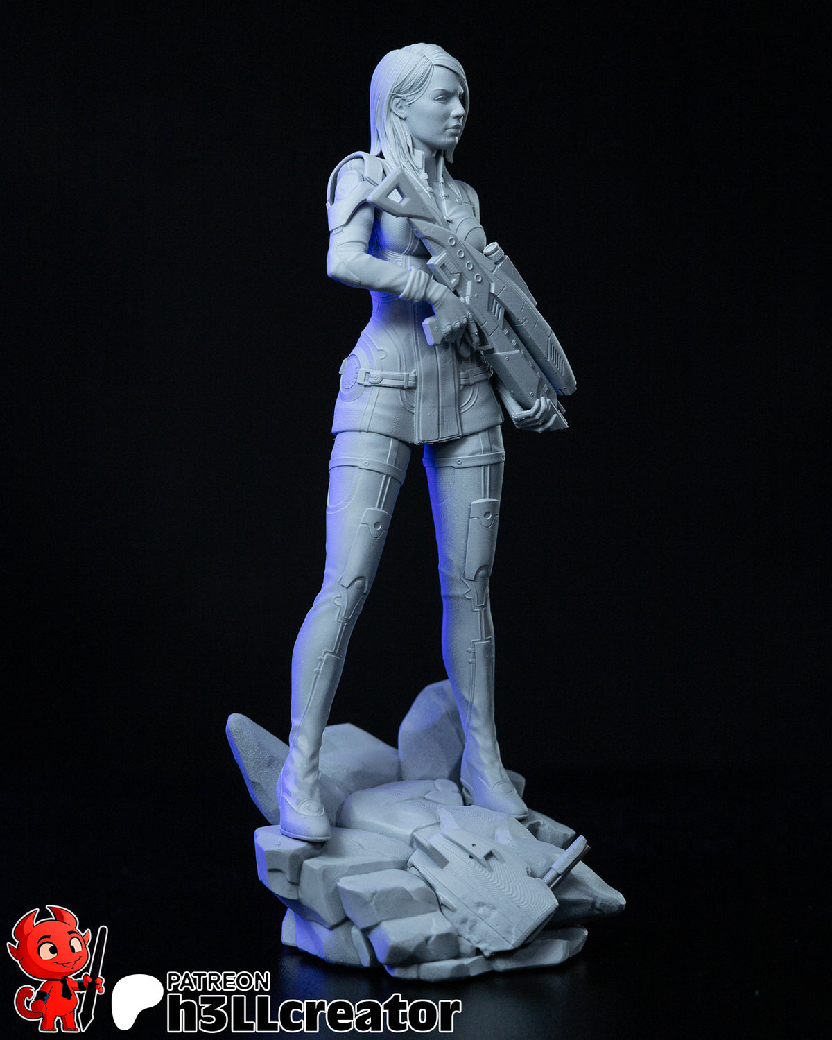 Ashley Williams (Mass Effect) resin figure by h3LLcreator — studio render 11