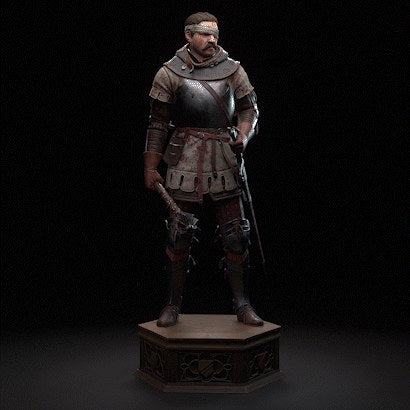 Jan Zizka (Kingdom Come Deliverance) resin figure by h3LLcreator — studio render 2