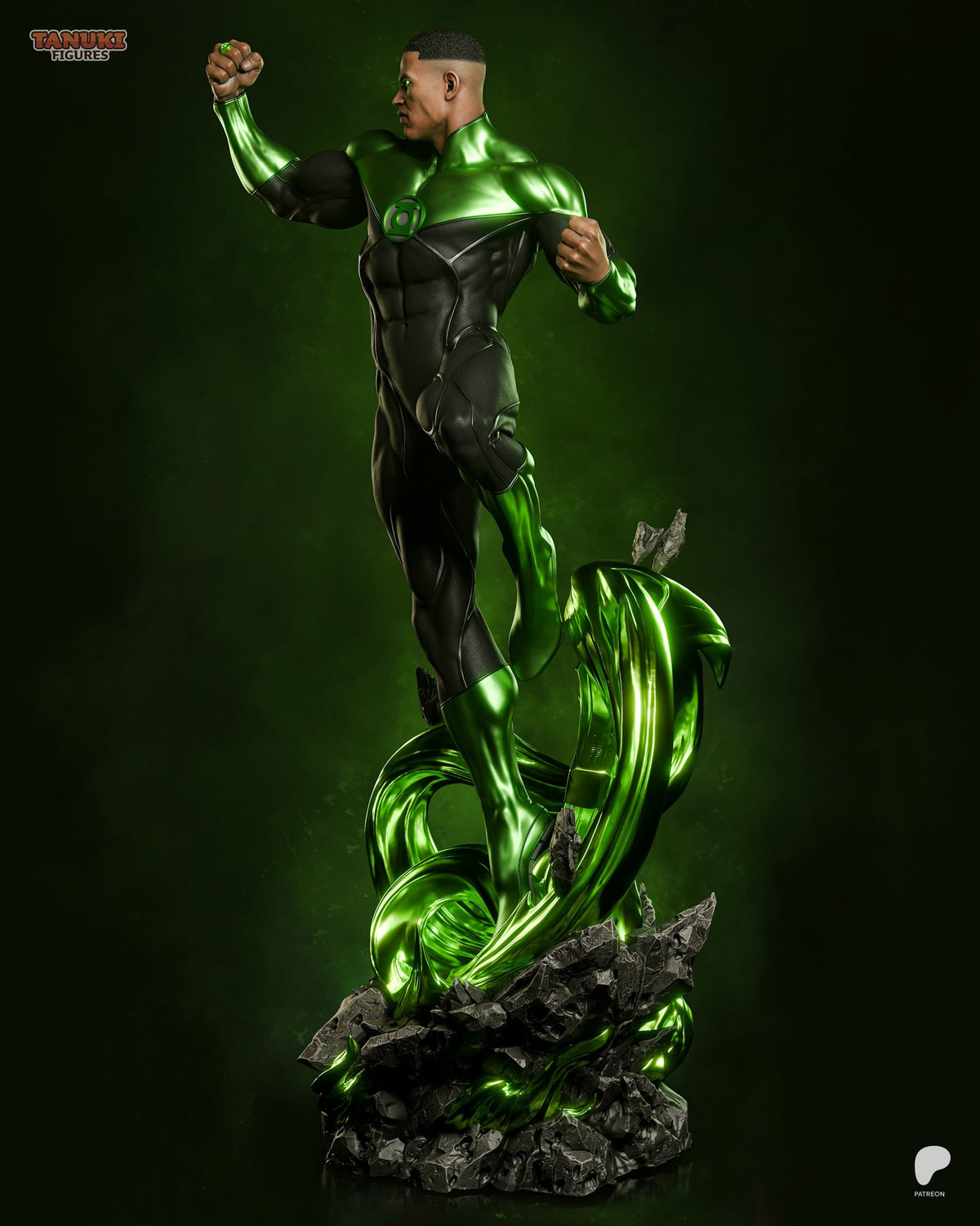 Green Lantern (DC) resin figure by Tanuki Figures — studio render 3