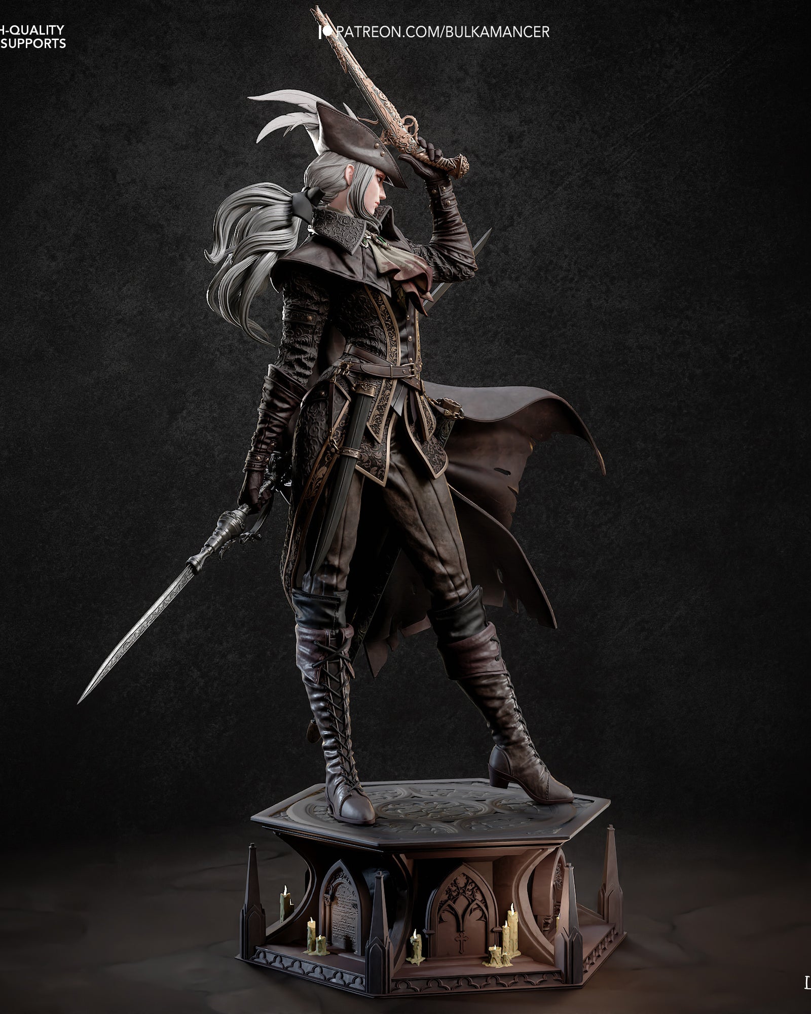 Lady Maria (Bloodborne) resin figure by Bulkamancer — studio render 3