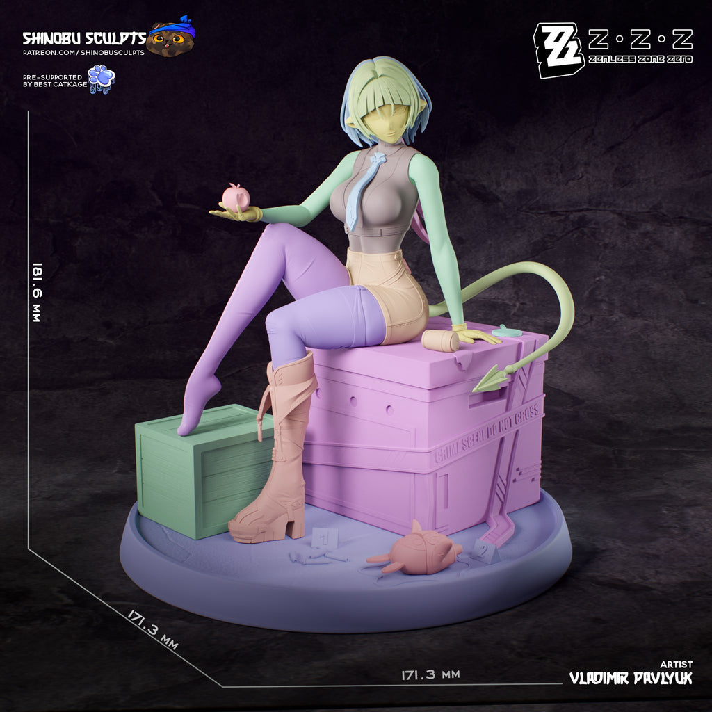Jane Doe (Zenless Zone Zero) resin figure by Shinobu Sculpts — studio render 8