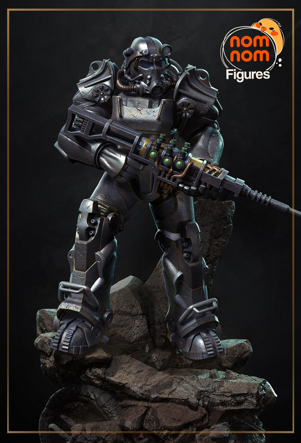 T-60 Power Armor Fallout resin figure by NomNom Figures — studio preview 1