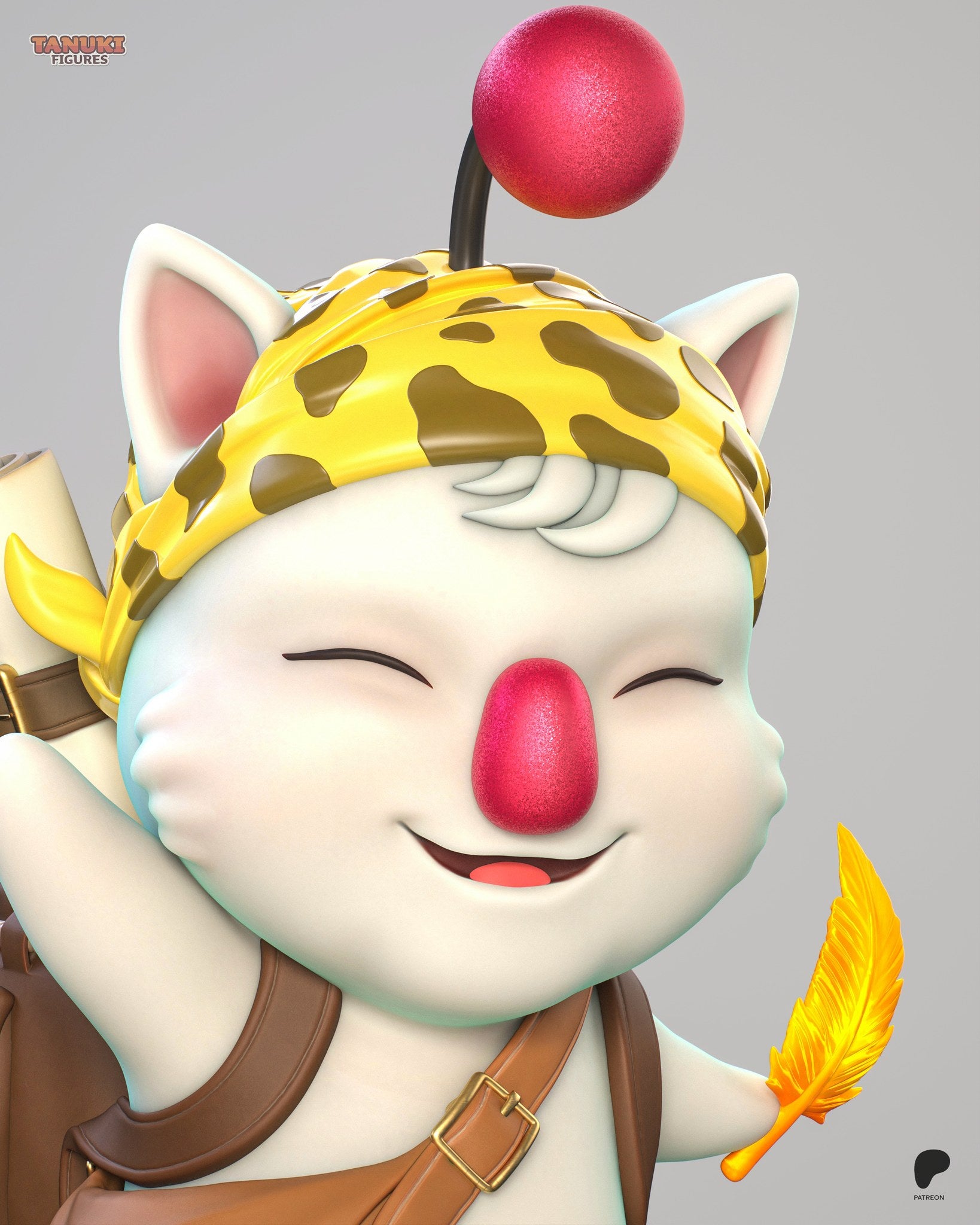 Moogle (Final Fantasy) resin figure by Tanuki Figures — studio render 8