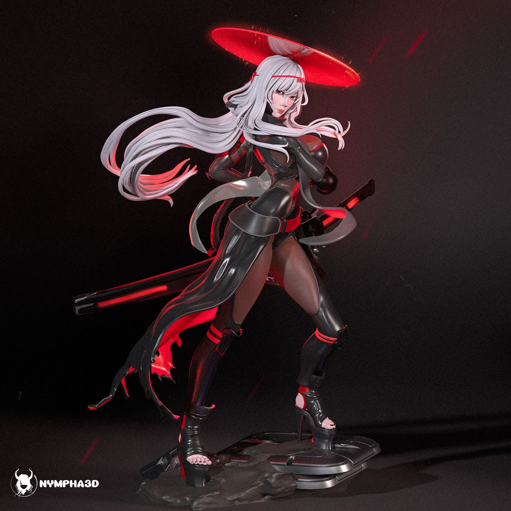 Scarlet: Black Shadow (NIKKE: Goddess of Victory) resin figure by Nympha — studio render 1