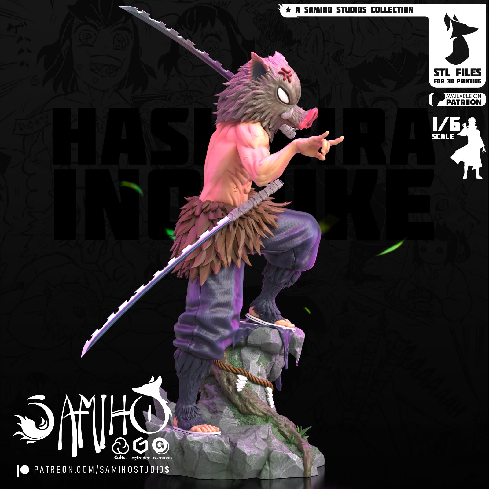 inosuke hashibira demon slayer samiho studios